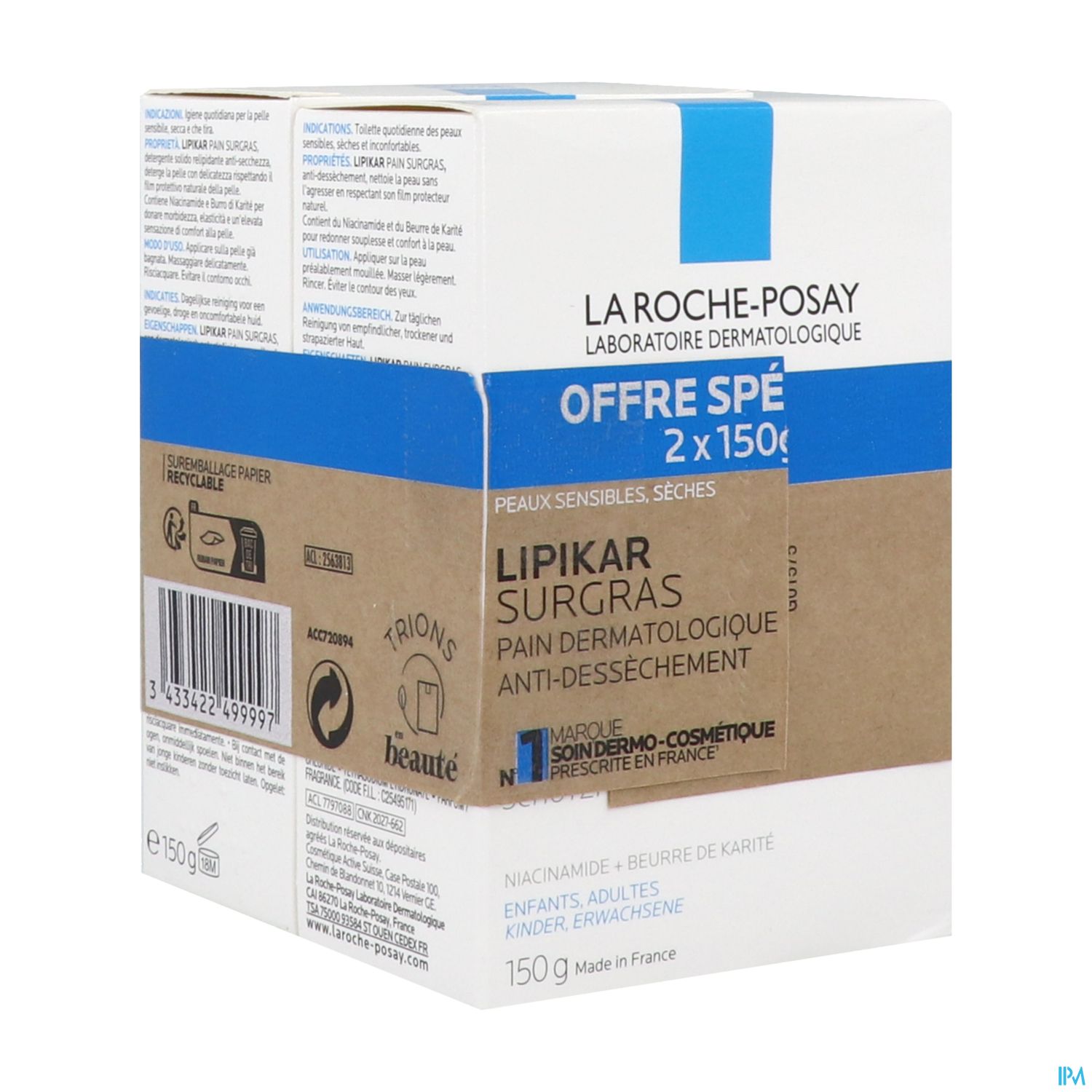 LIPIKAR PAIN SURGRAS 150G X2