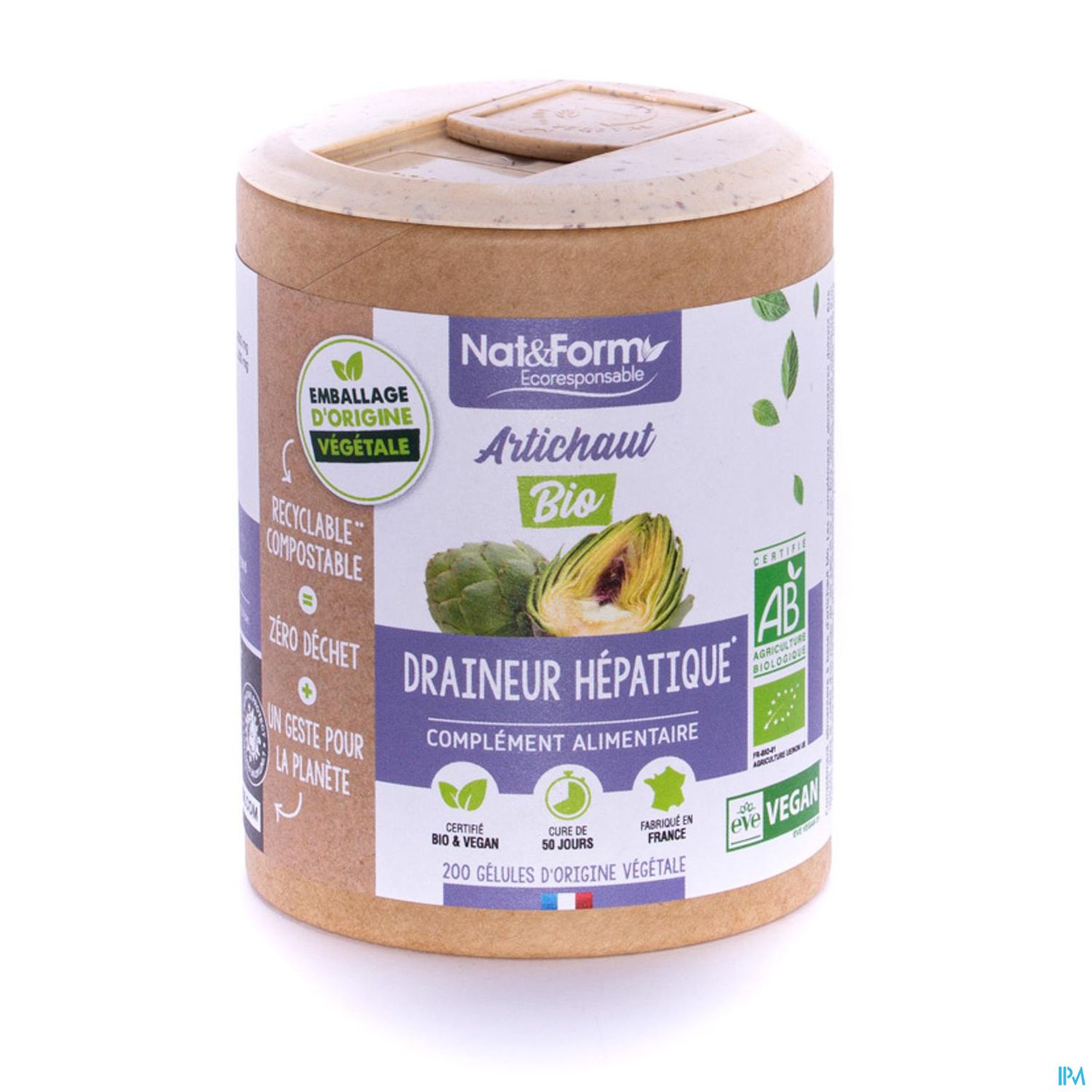 Nat Et Form Ecoresponsable Artichaut Bio Gelule Vegetale 200