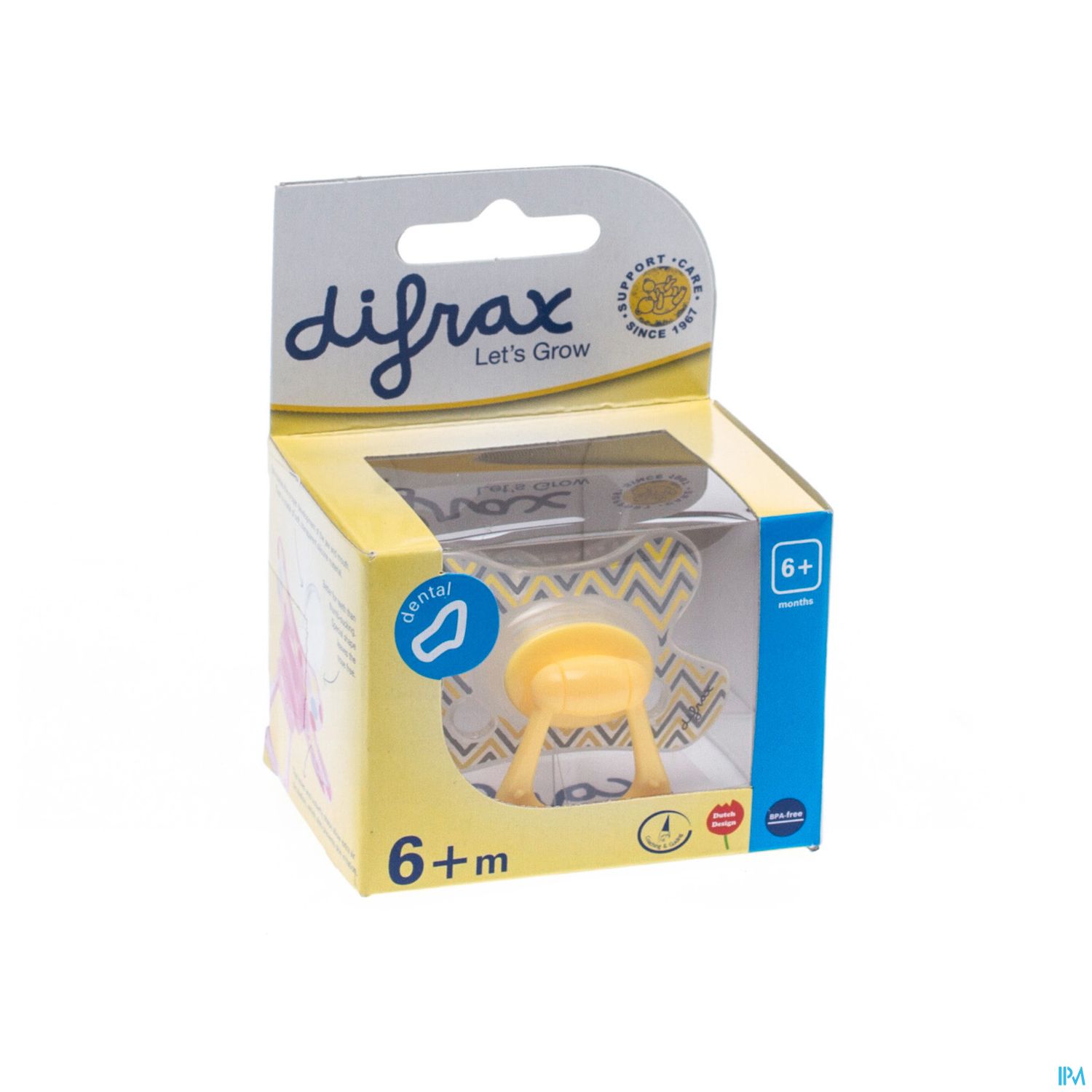 Difrax Sucette Dental 6/12mois
