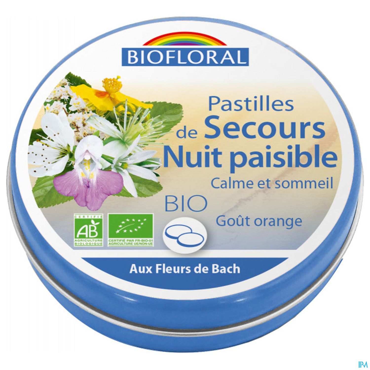 Biofloral Sos Secours Nuit Paisible Pastilles Bio 50g