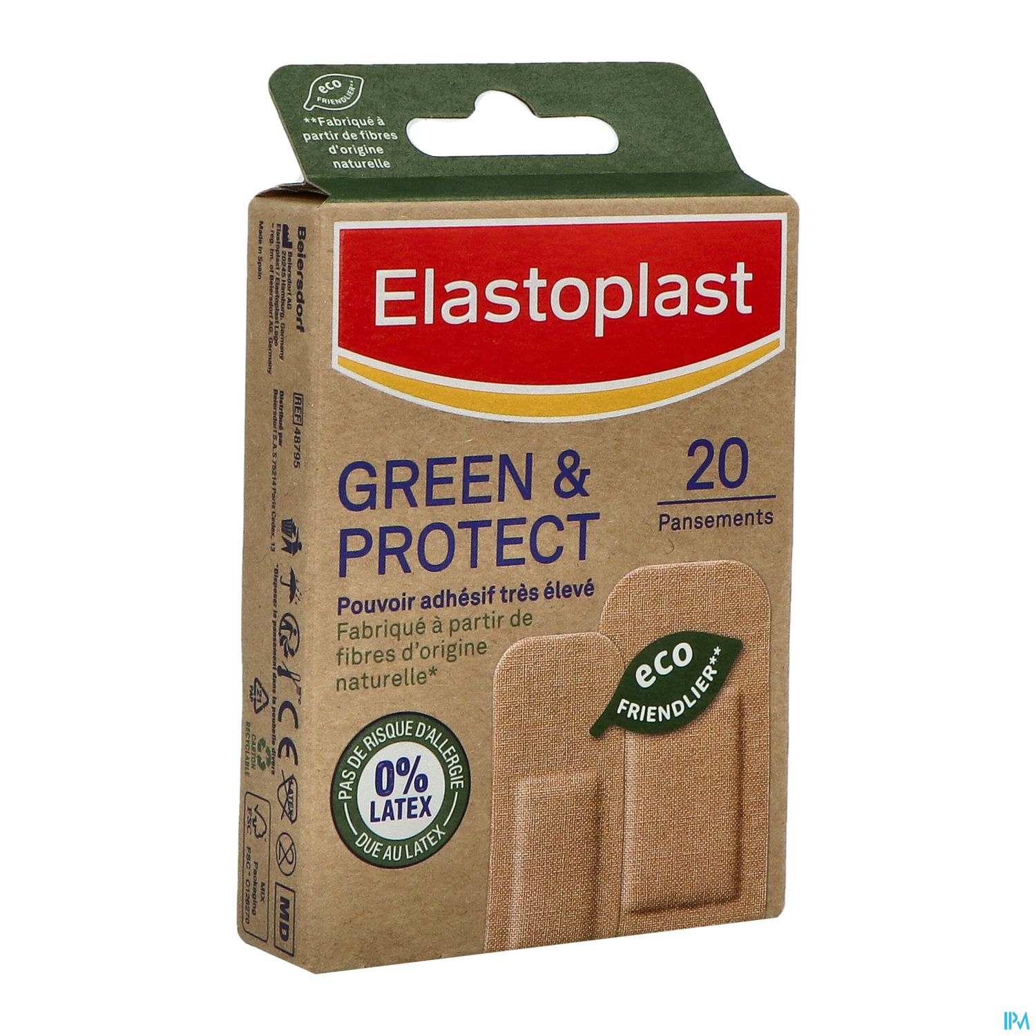 ELASTOPLAST PANS GREEN&PROT 2T X20