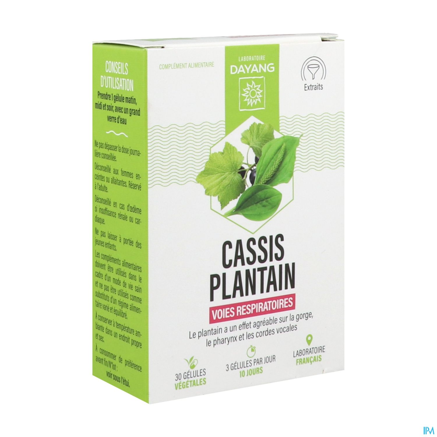 Dayang Cassis Plantain Gelule Vegetale 30