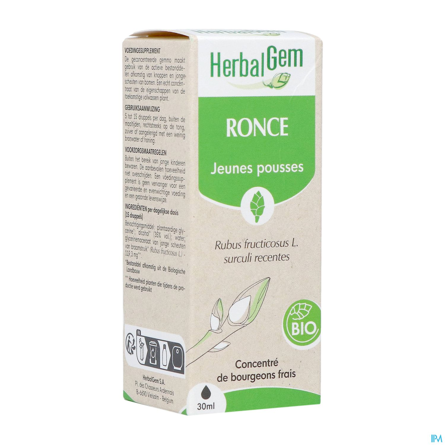 Herbalgem Ronce Jp Bourgeon Macerat Glyce Bio 30ml