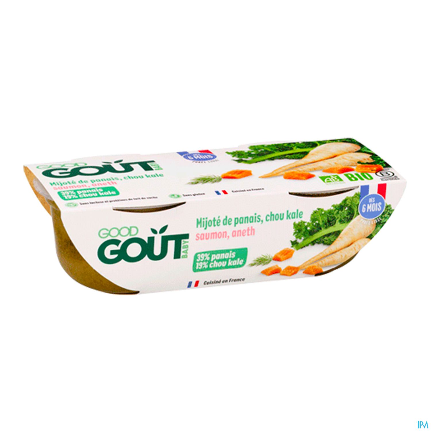 Good Gout Baby Bols Mijote De Panais Et Chou Kale Au Saumon Bio 190g X2