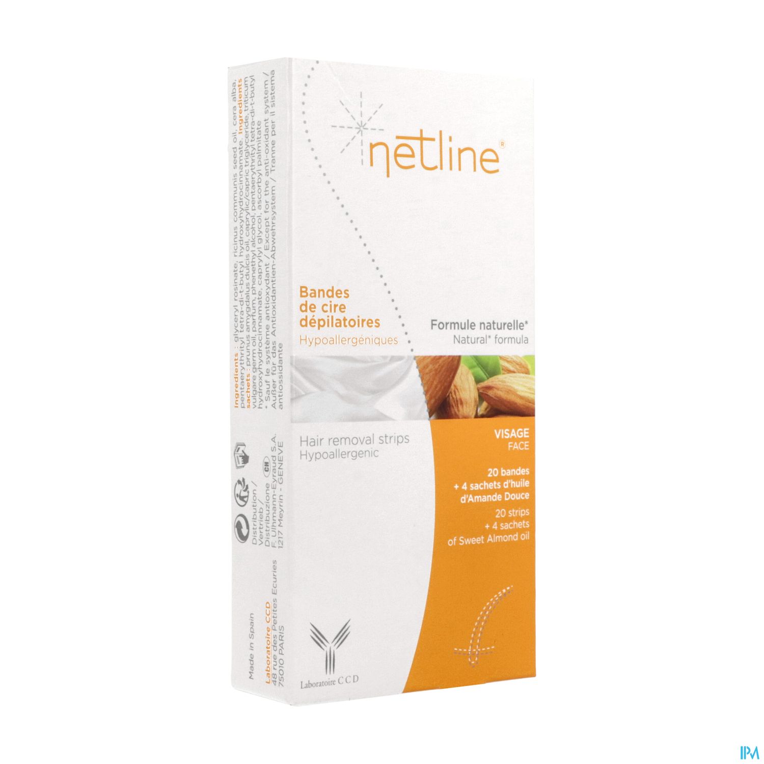 NETLINE BDE DEPIL HYPOAL VISAG 20