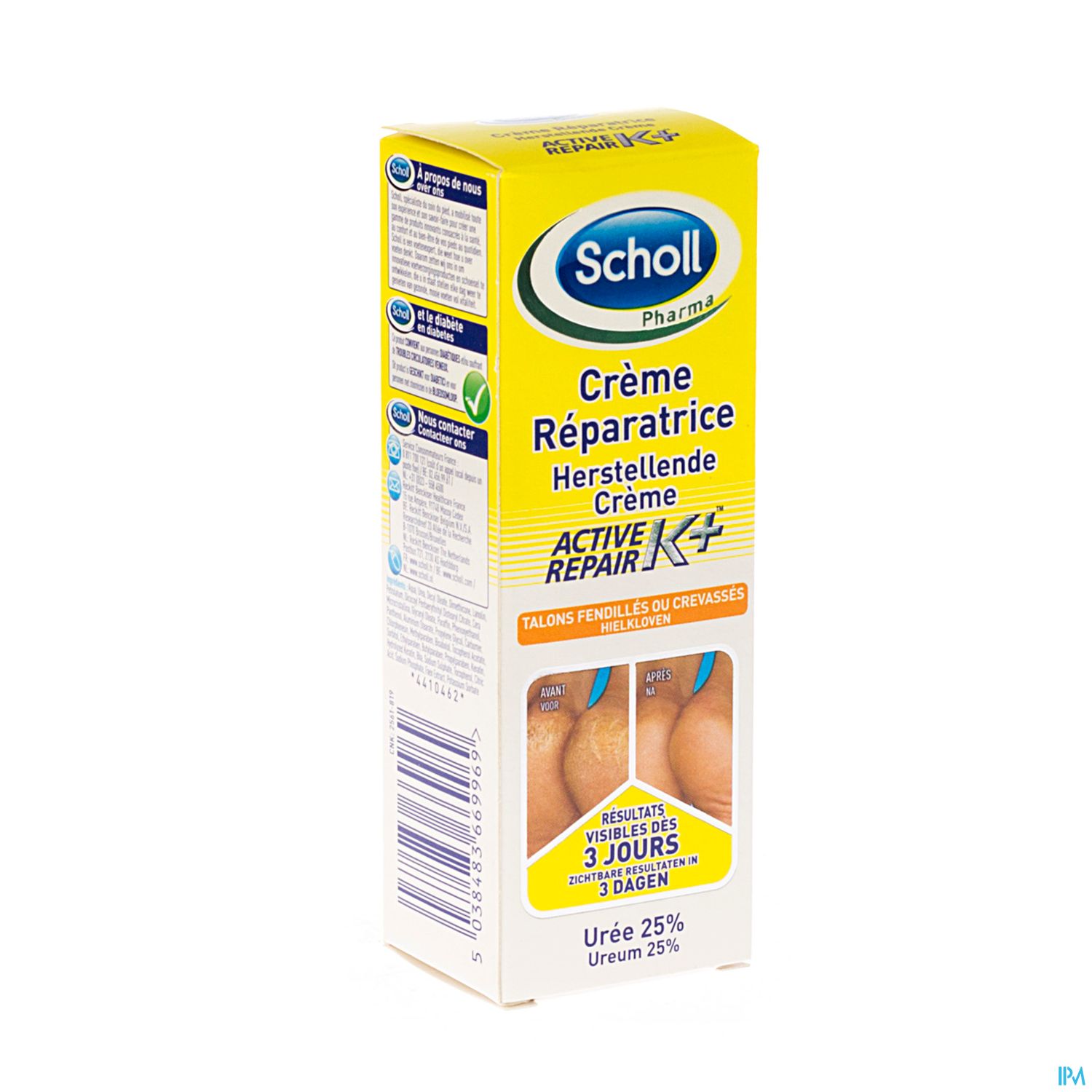 Scholl Creme Reparat 7jours Talon Fend 60ml