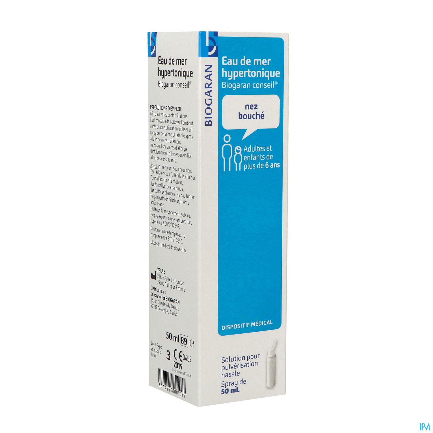 EAU DE MER BGR CONS HYPERT 50ML