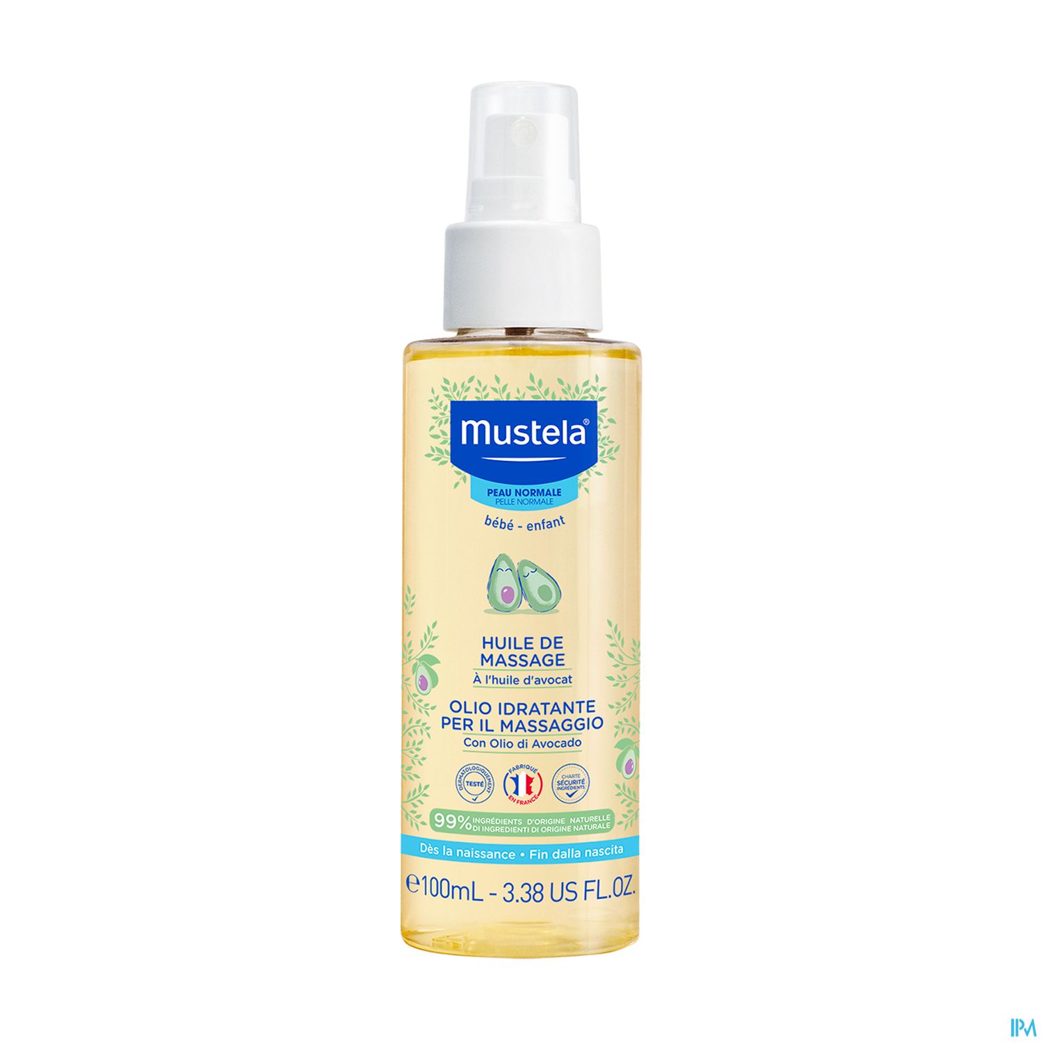 Mustela Bebe Enfant Huile De Massage A l Huile D Avocat Spray 100ml