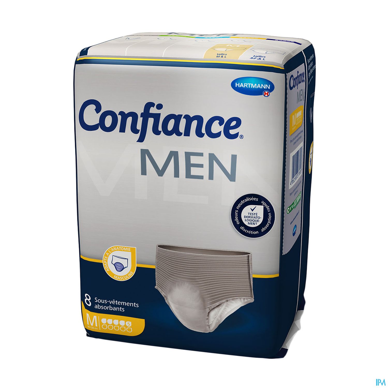 Hartmann Confiance For Men Slip Absorbant 5 Gouttes Medium 8