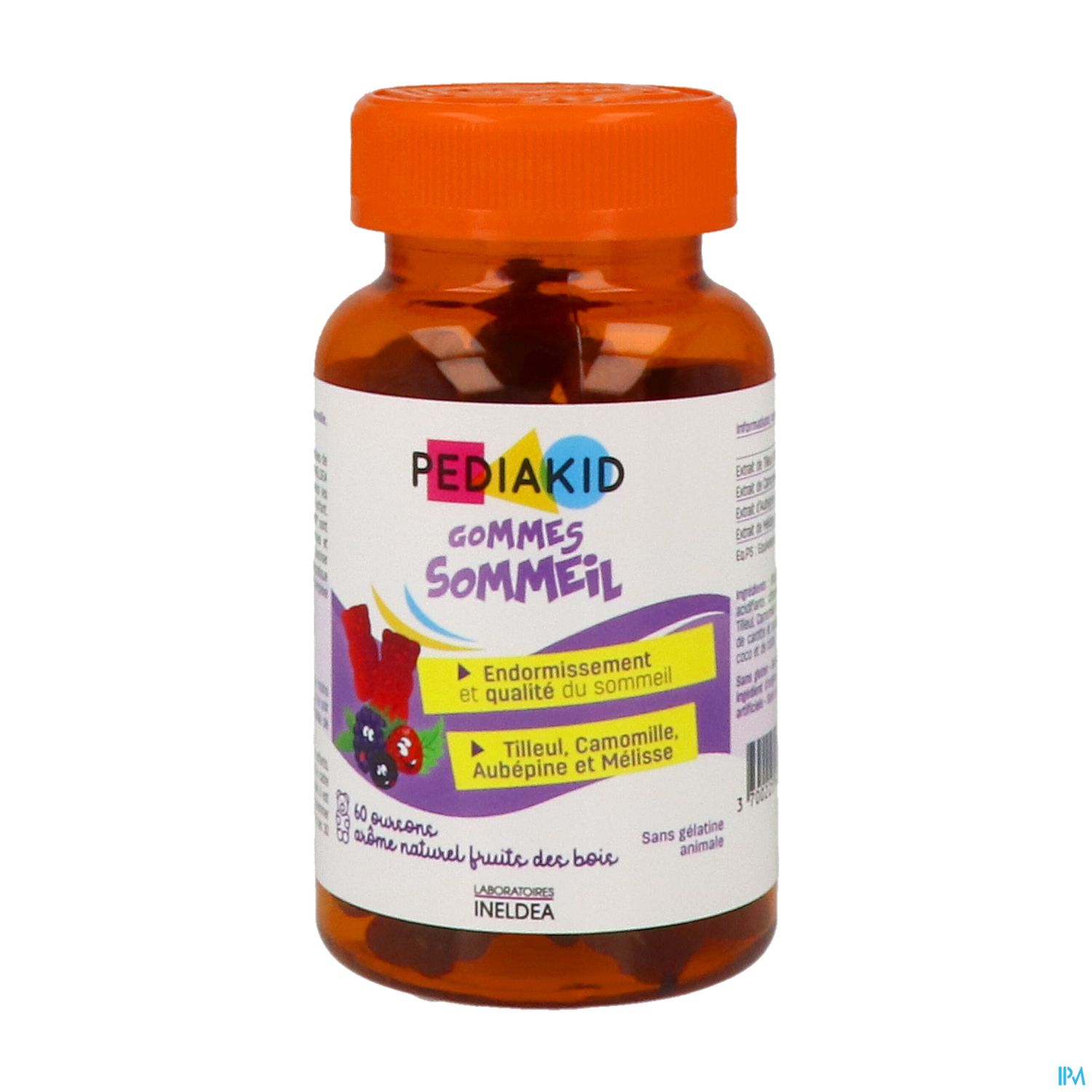 PEDIAKID GOM SOMMEIL OURS FRUIT 60