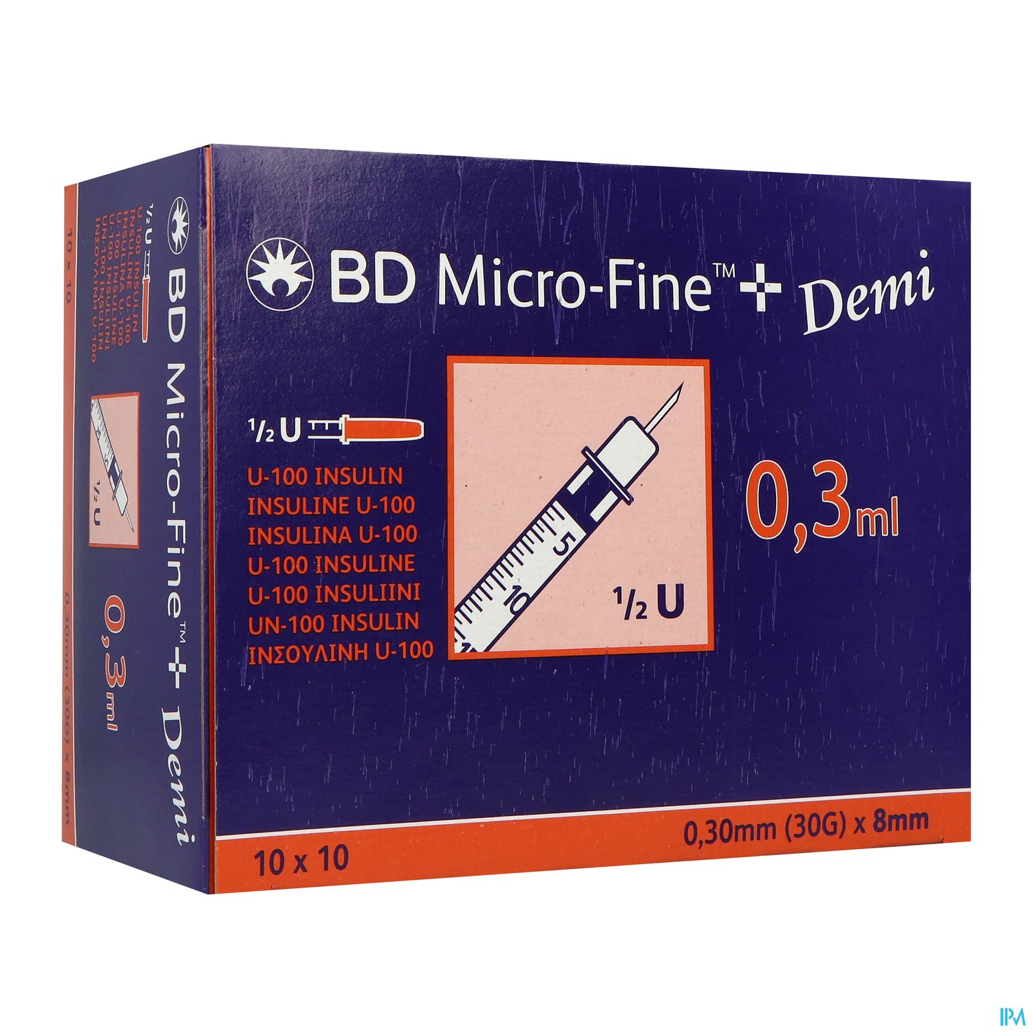 BD MICROFINE+ SER+AIG 0,3ML 100 — Pharmacie Européenne 24/24 by Nexum