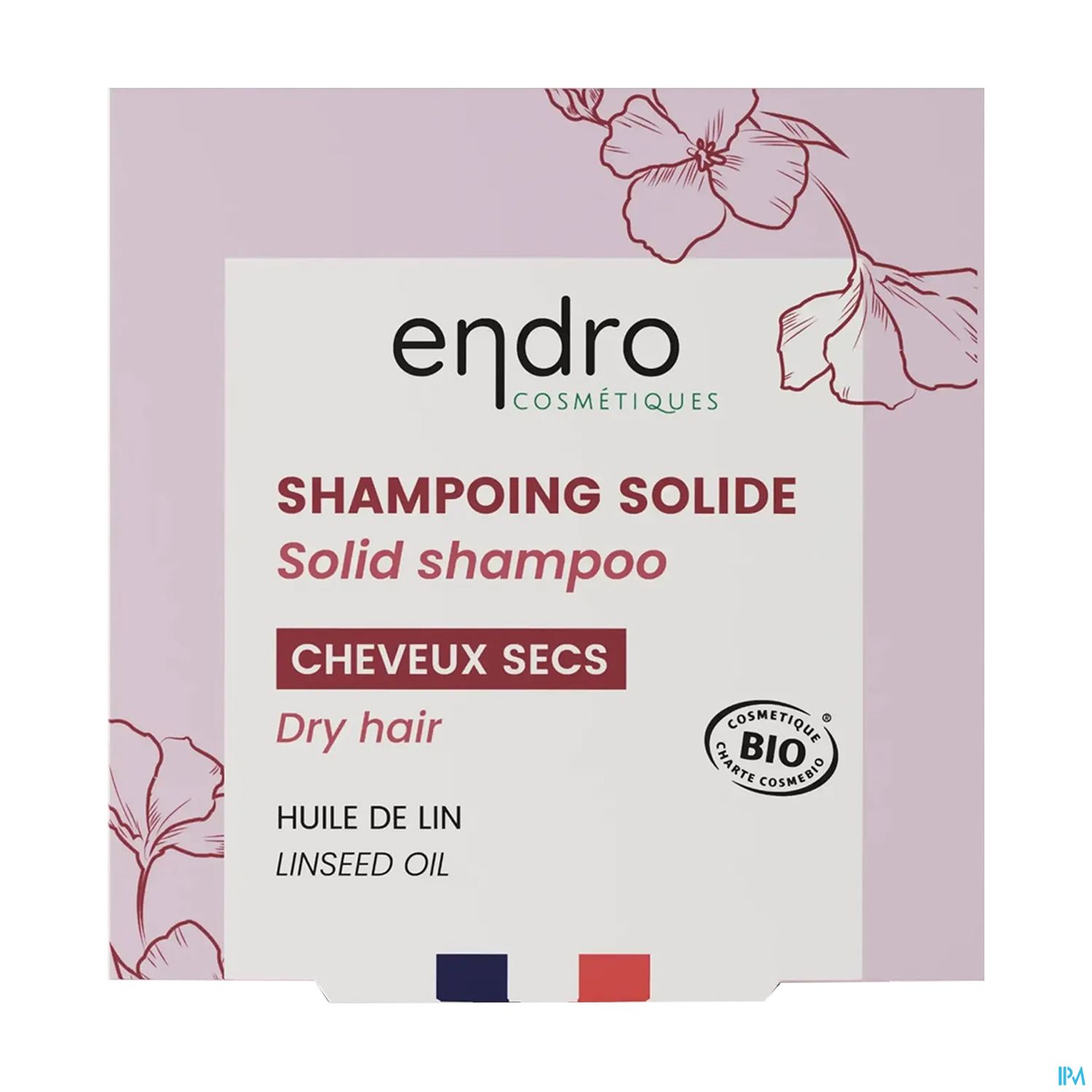 Endro Cosmetiques Shampooing Solide Bio Cheveux Secs 85ml