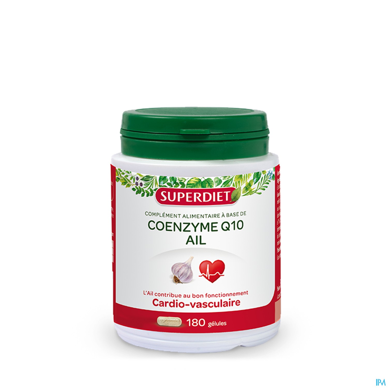 Superdiet Coenzyme Q10 + Ail Gelule 180