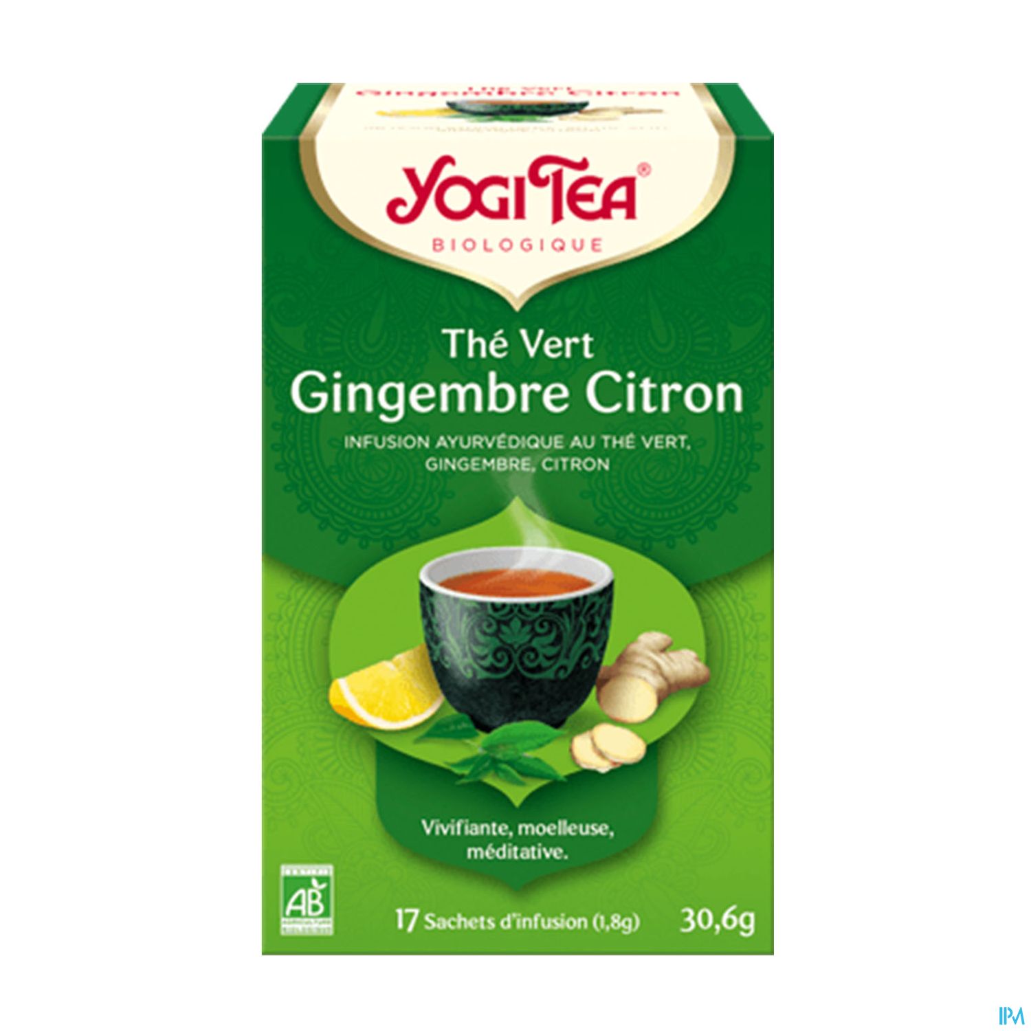 Yogi Tea The Vert Gingembre Citron Bio Infusette 2g 17