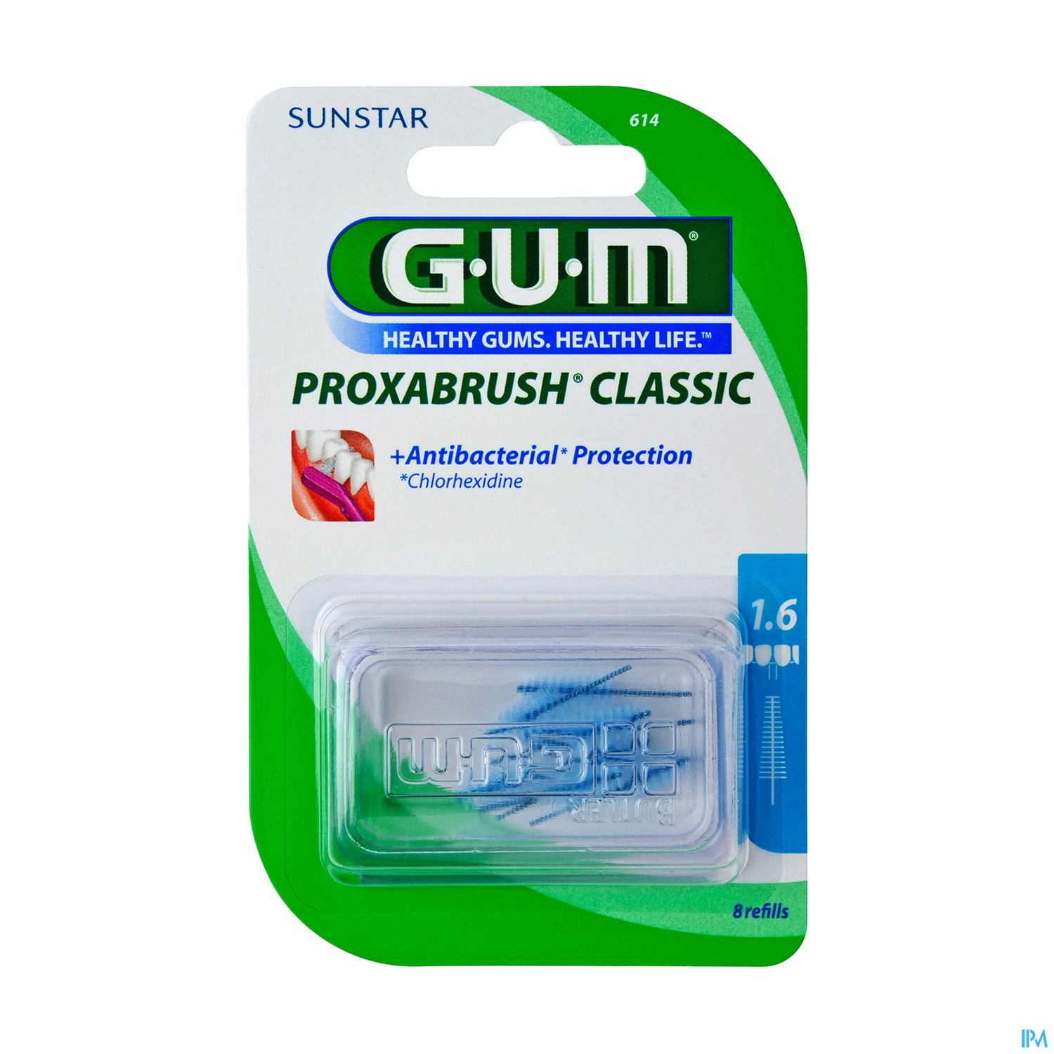 Gum Classic Brossette Interdentaire Rech 1mm6 X8