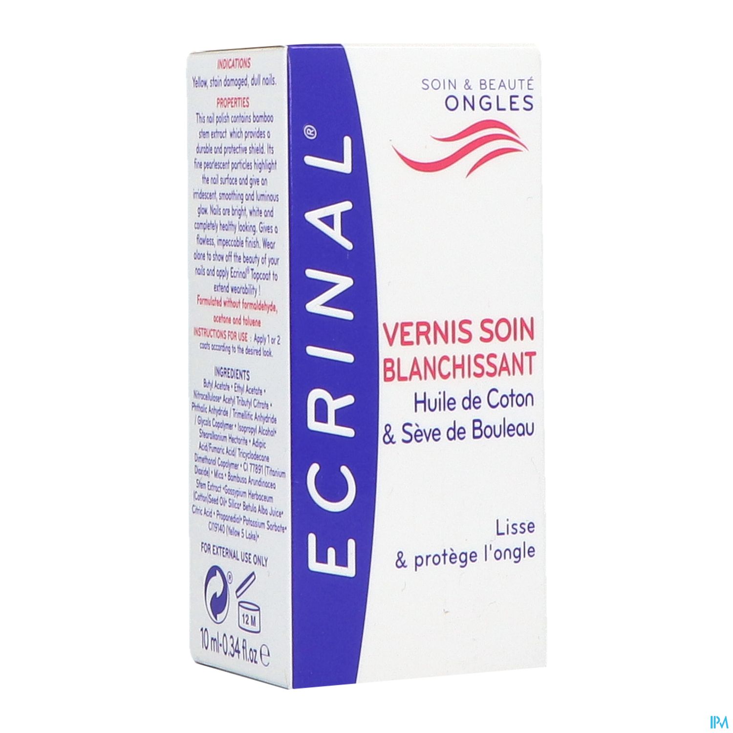 ECRINAL ONGL VERN BLANCHIS 10ML