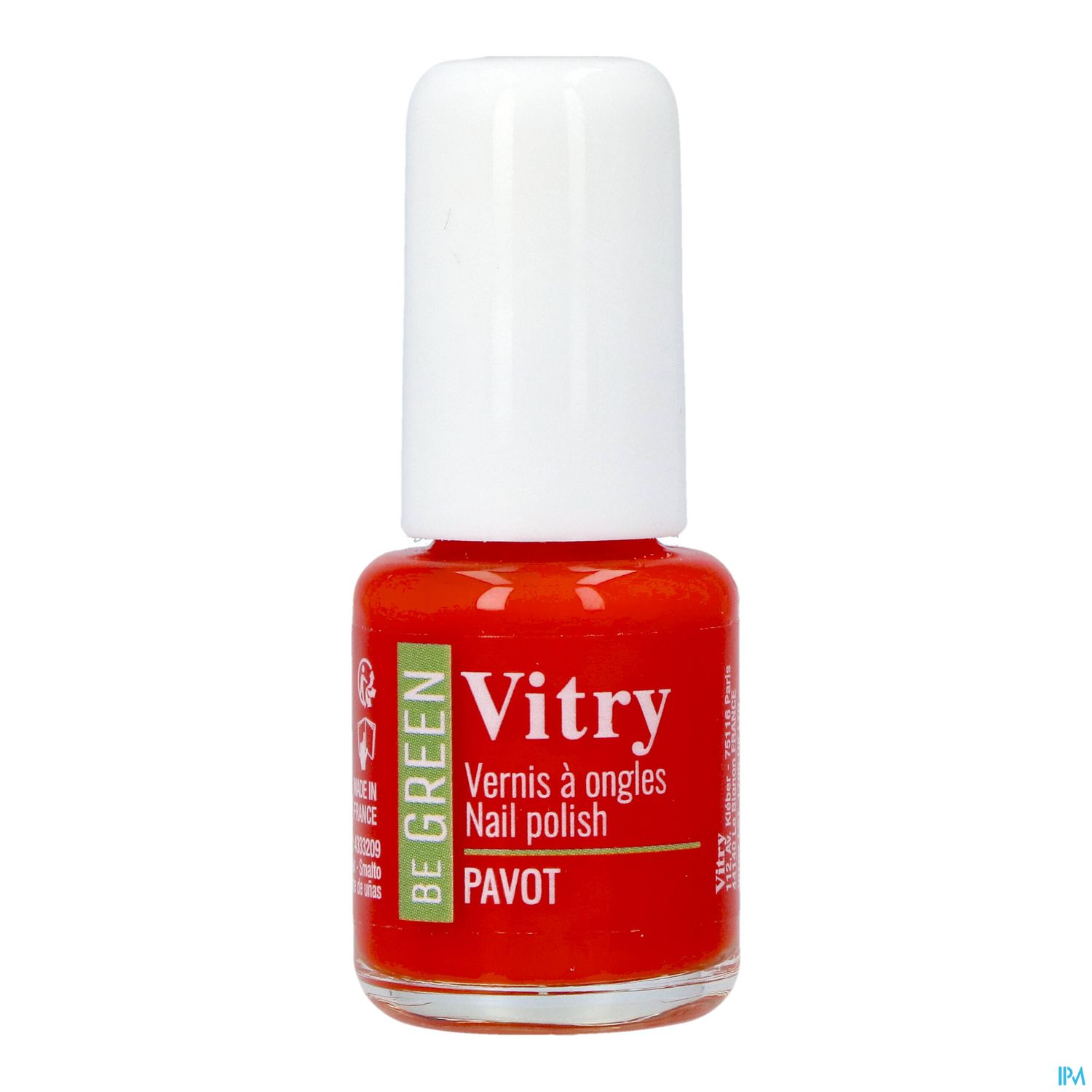Vitry Be Green Vernis Ongles Pavot 6ml