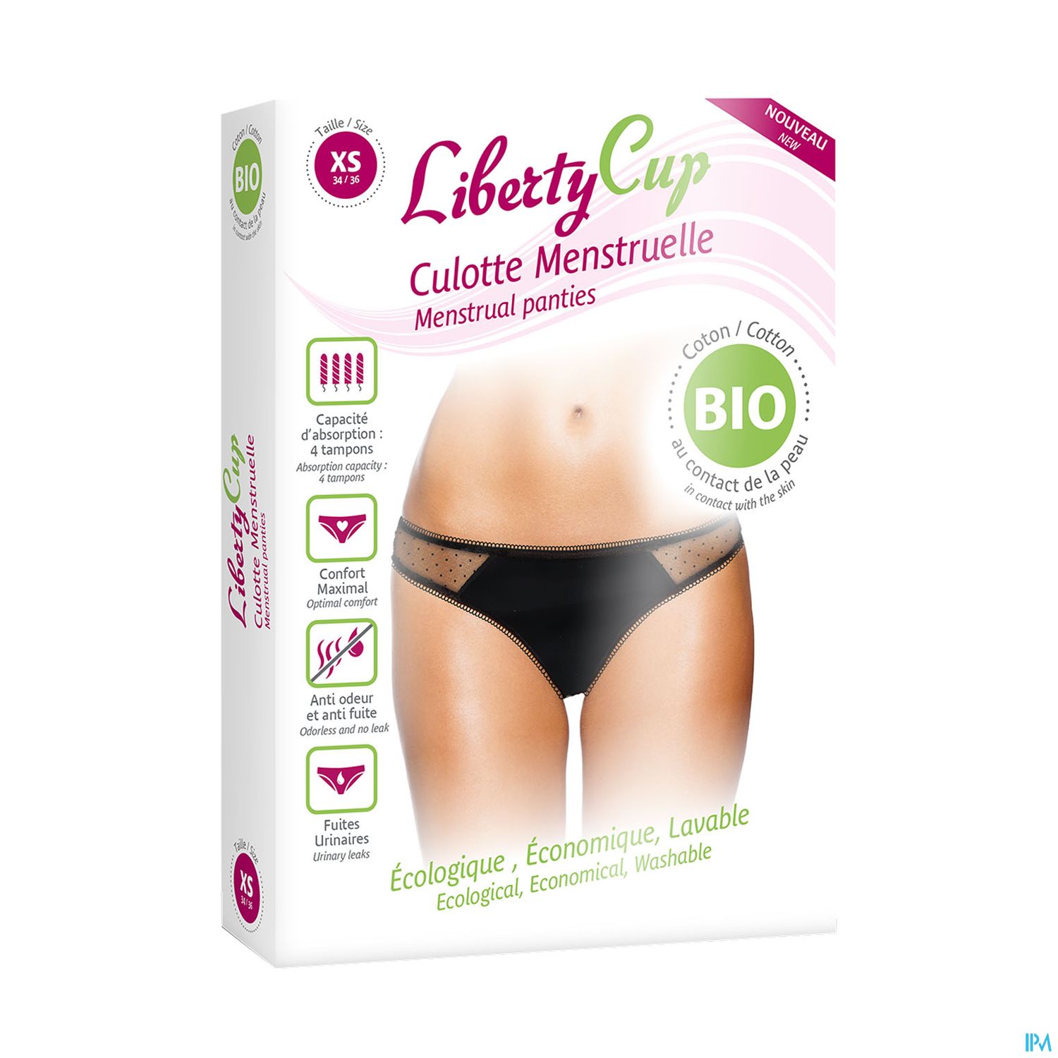 LIBERTY CUP CULOT MENS PLU NOI XS