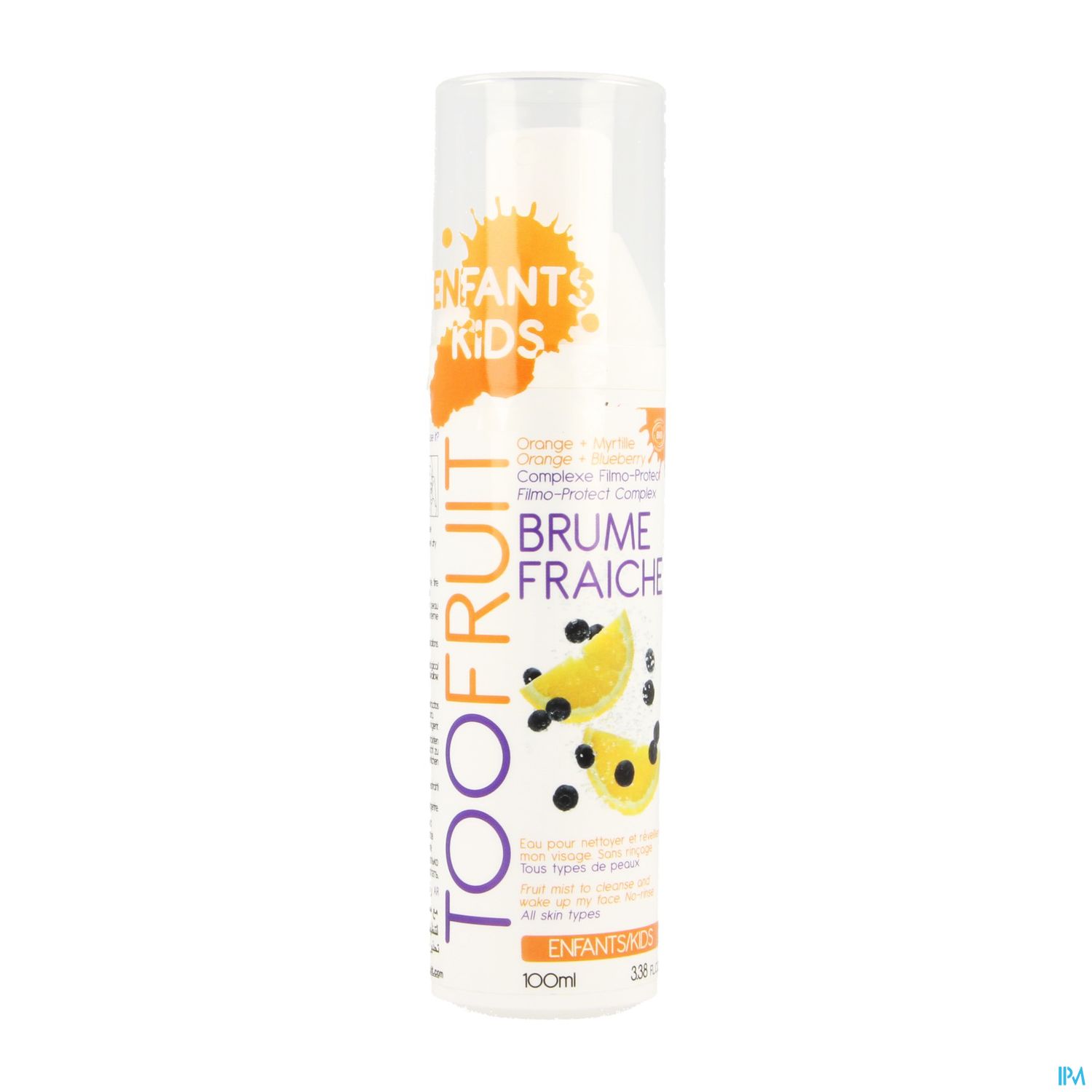 Toofruit Brume Fraiche Orange - Myrtille 100ml
