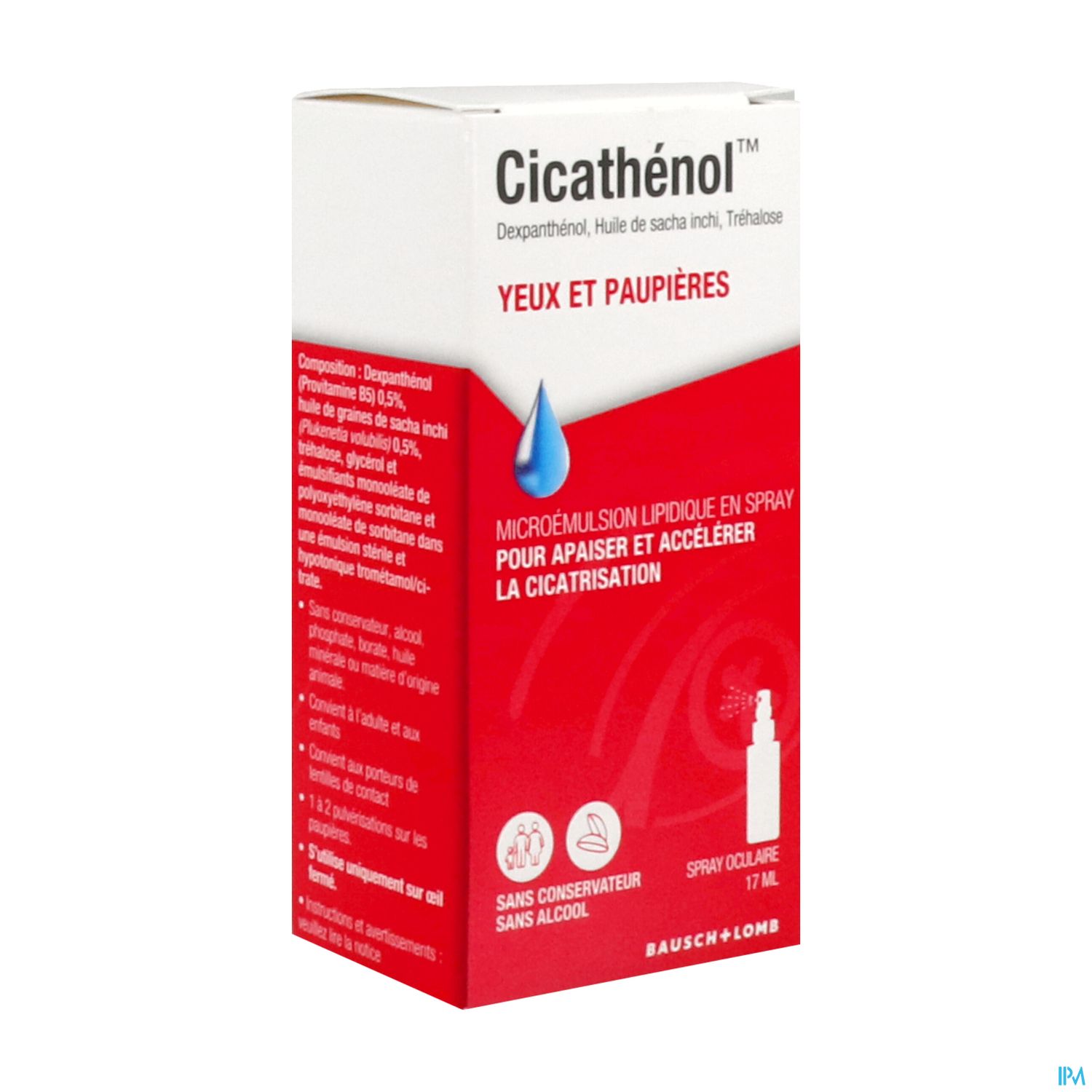CICATHENOL YEUX PAUPIERE SPR 17ML