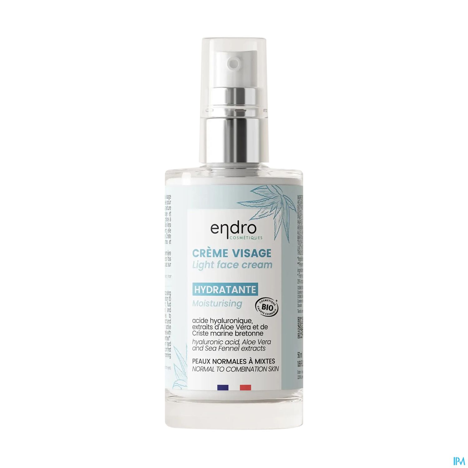 Endro Cosmetiques Creme Legere Hydratante Bio 50ml