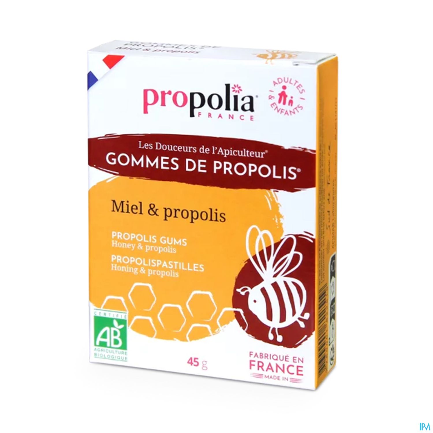 PROPOLIA GOMME MIEL/PROPOLIS 45G