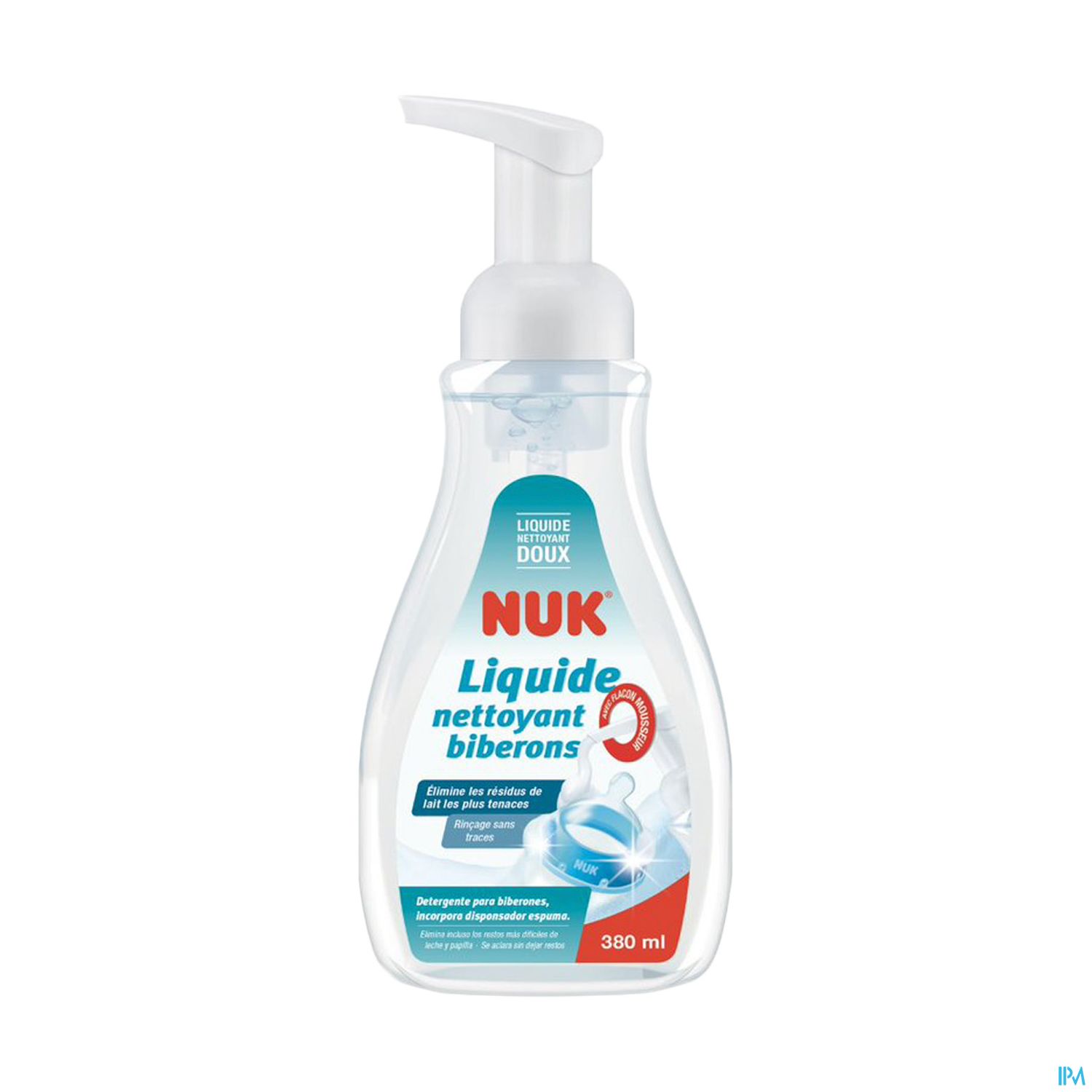 Nuk Liquide Nettoyant Special Biberons 380ml Avec Flacon Mousseur