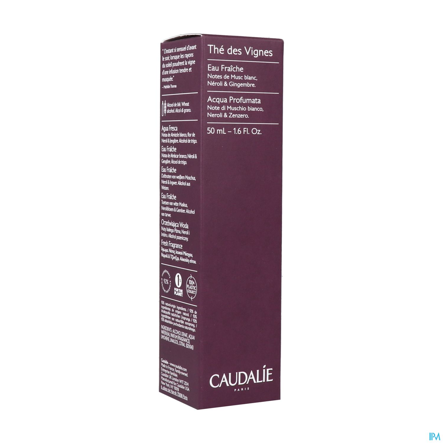 CAUDALIE EAU FRAICHE THE VIGN 50ML