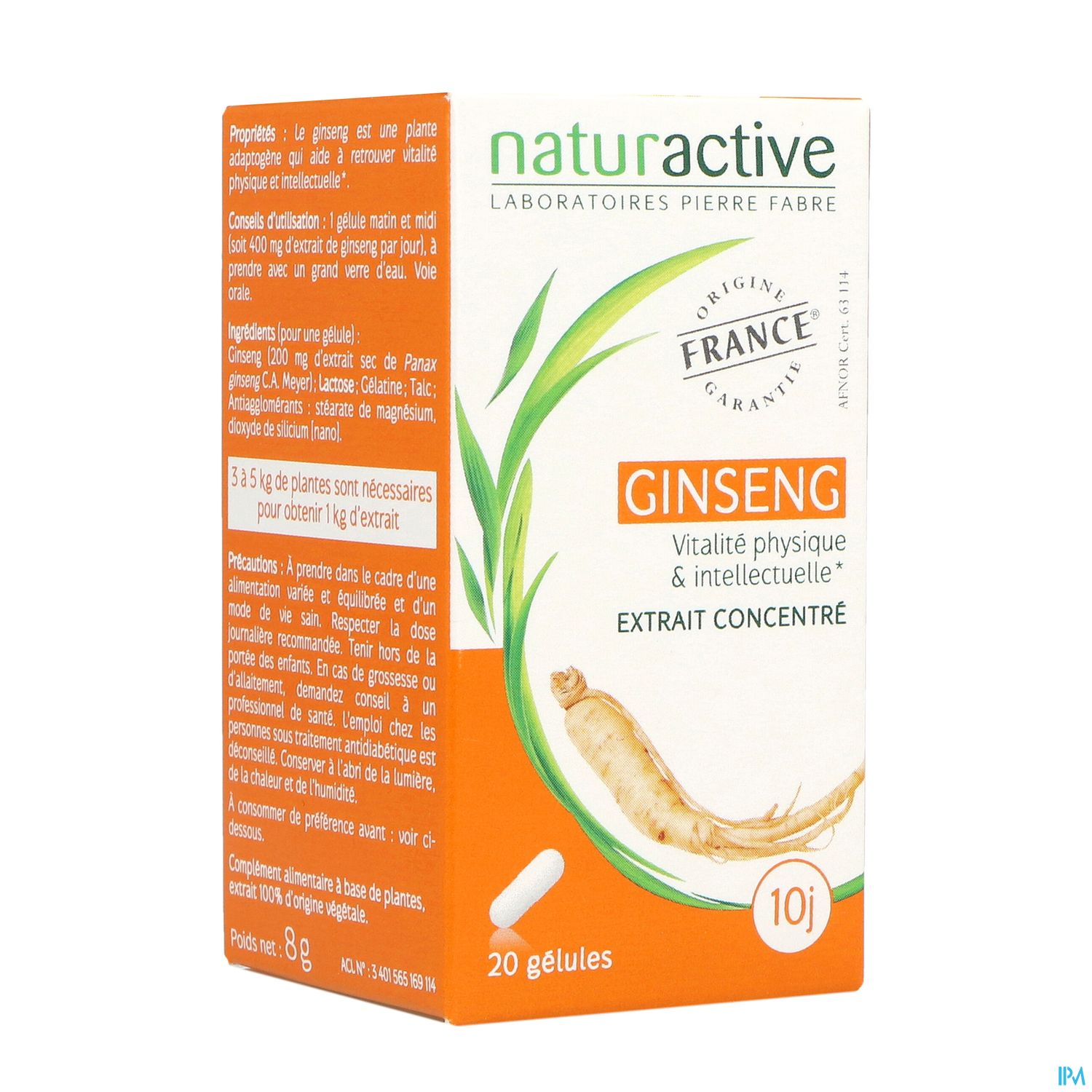 Naturactive Ginseng Gelule 20