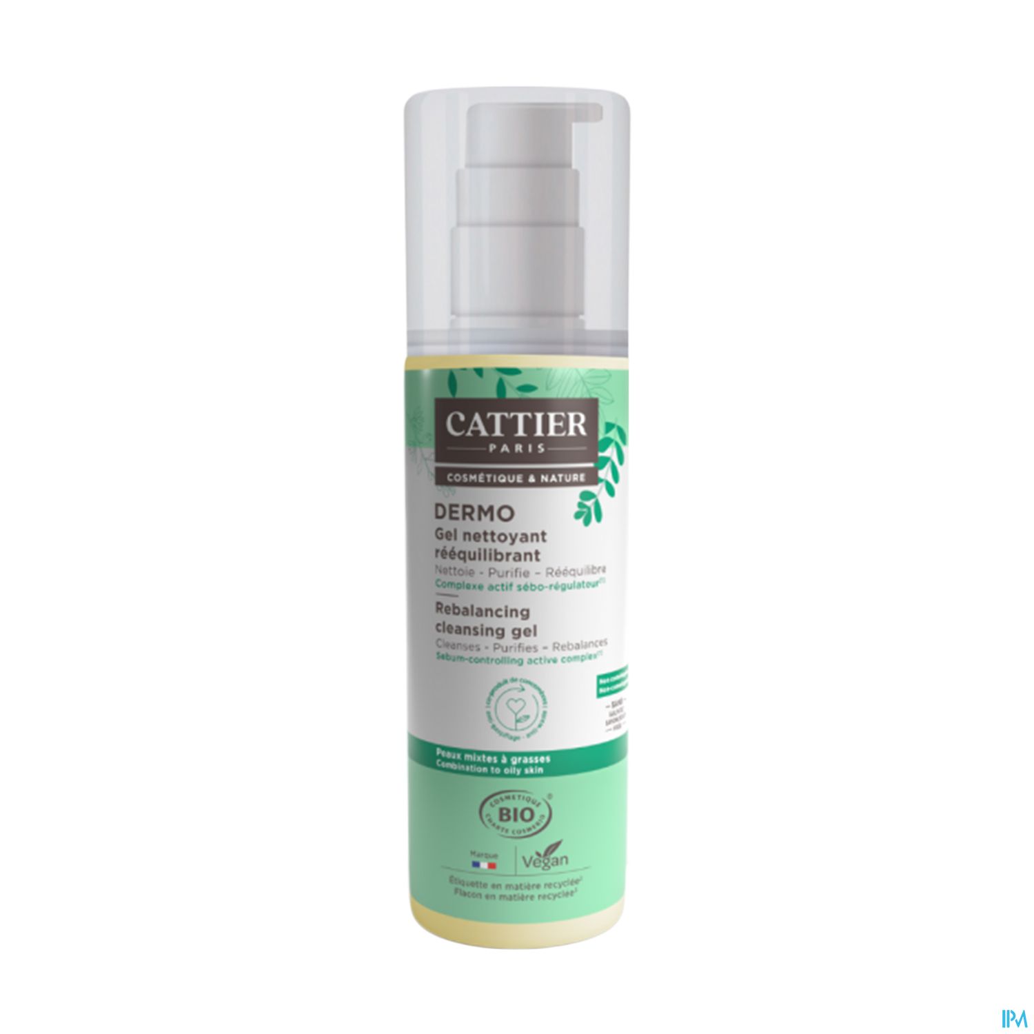 CATTIER GEL NETT REEQUILIBR 200ML