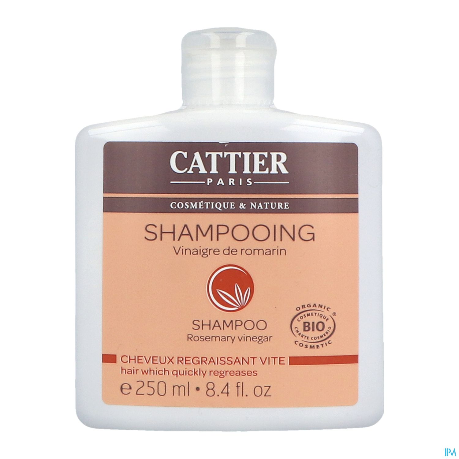 Cattier Shampooing Vinaigre Romarin Bio 250ml