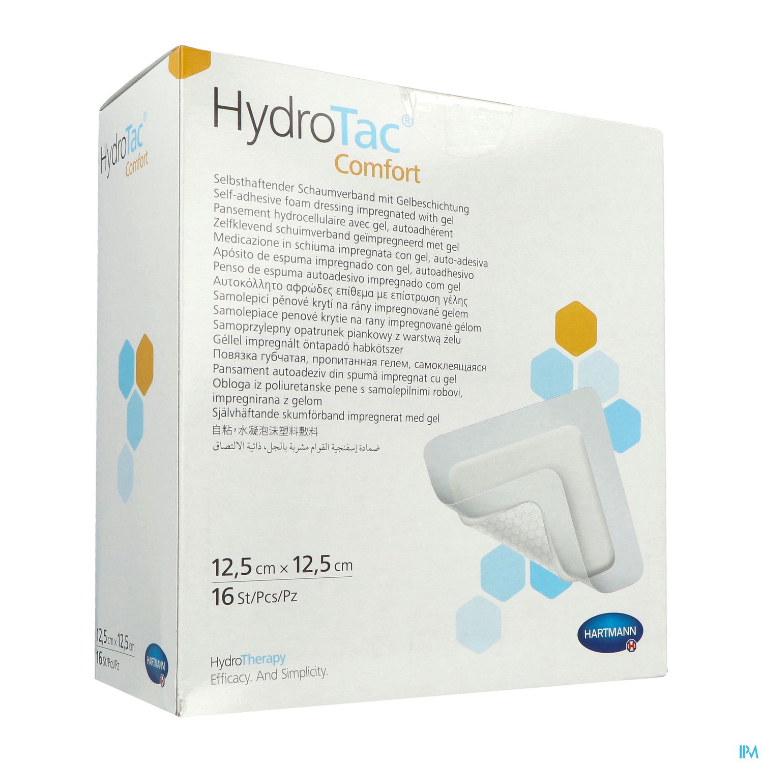 HYDROTAC COMF PANS ADH12.5X12.5 16