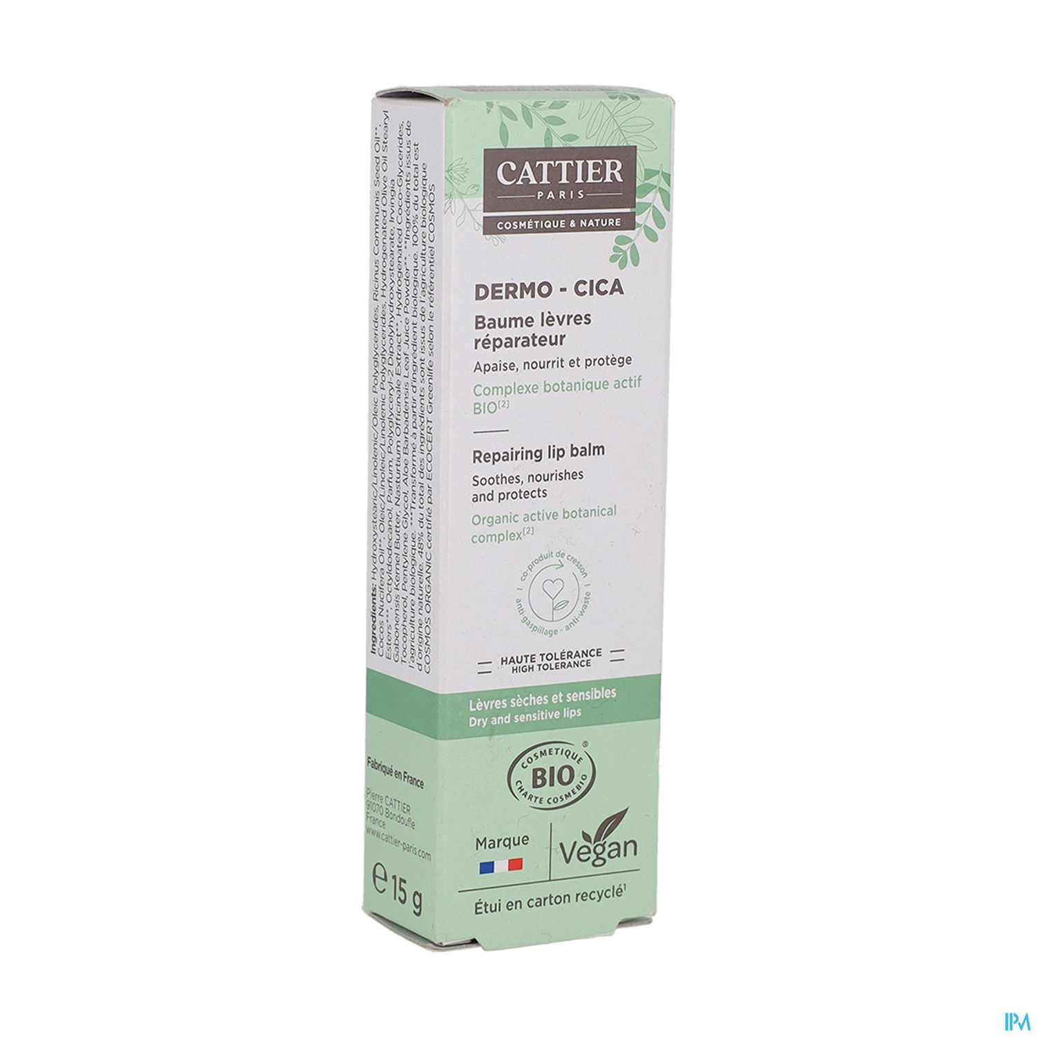 CATTIER DERMO CICA BAUME LEVR 15ML