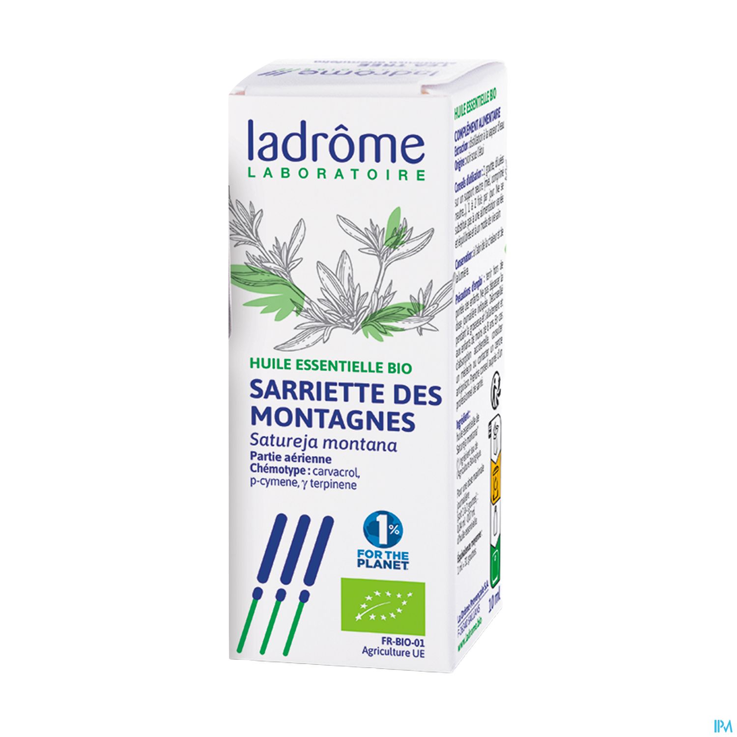 Ladrome Huile Essentielle Sarriette Montagnes Bio 10ml