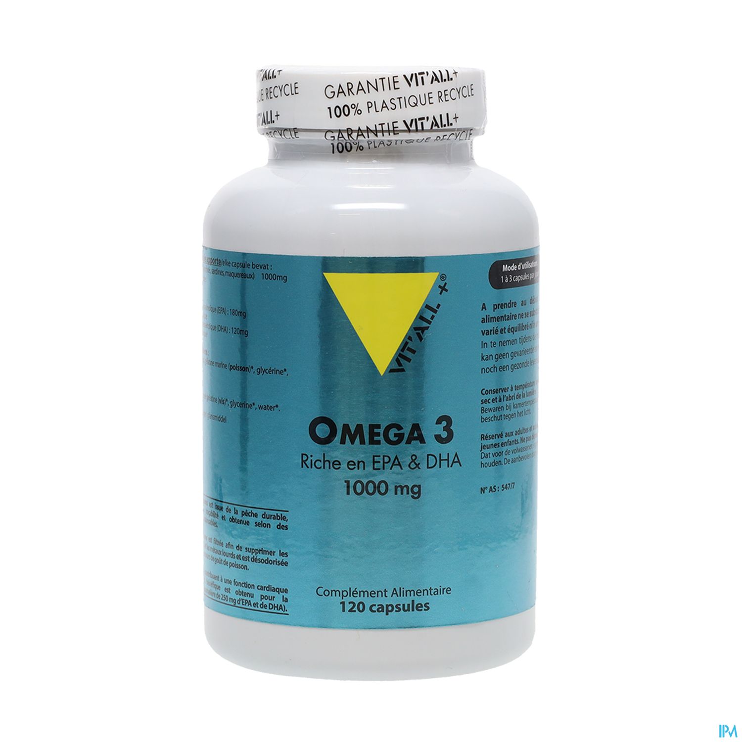 VIT ALL+ OMEGA 3 VEG 1000MGCAPS120