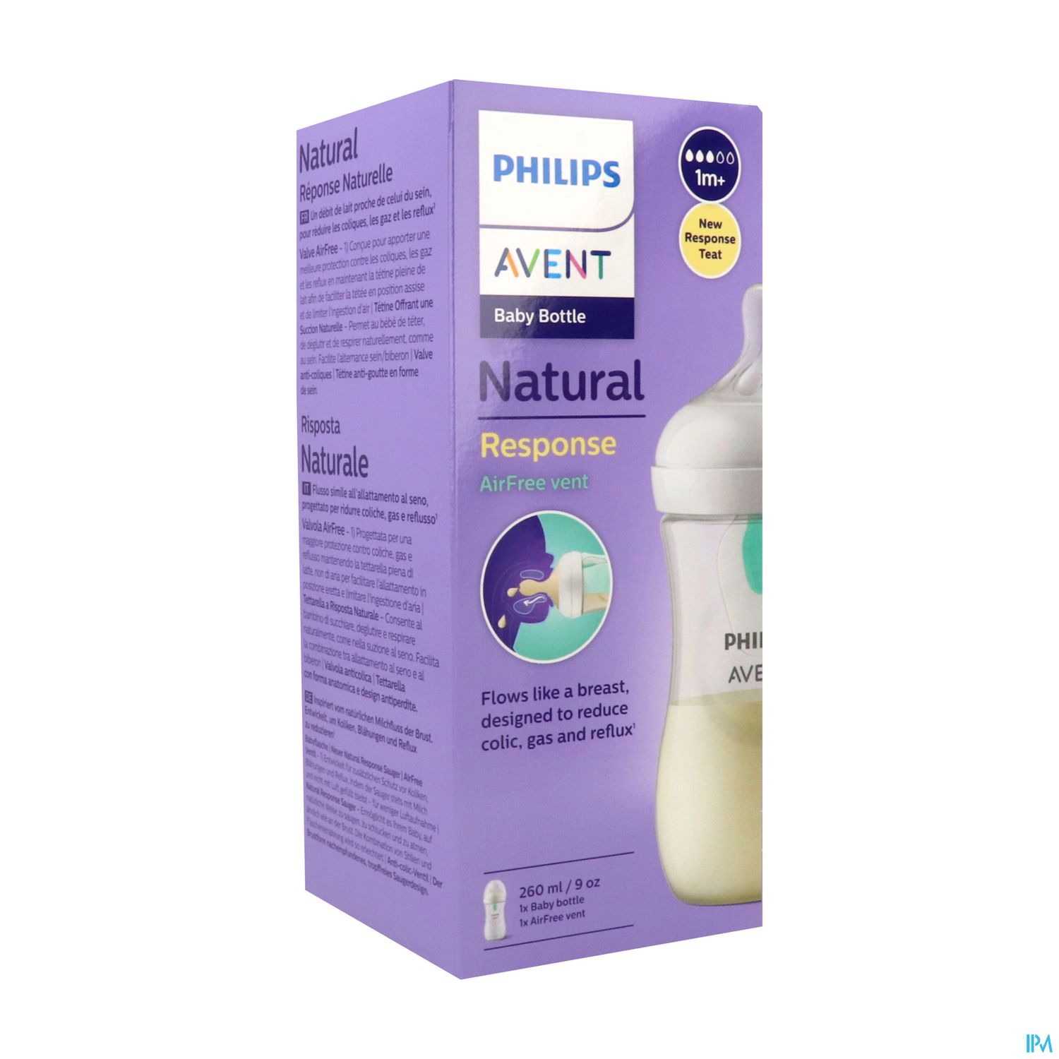 BIB AVENT NAT RESPONSE AC 260ML