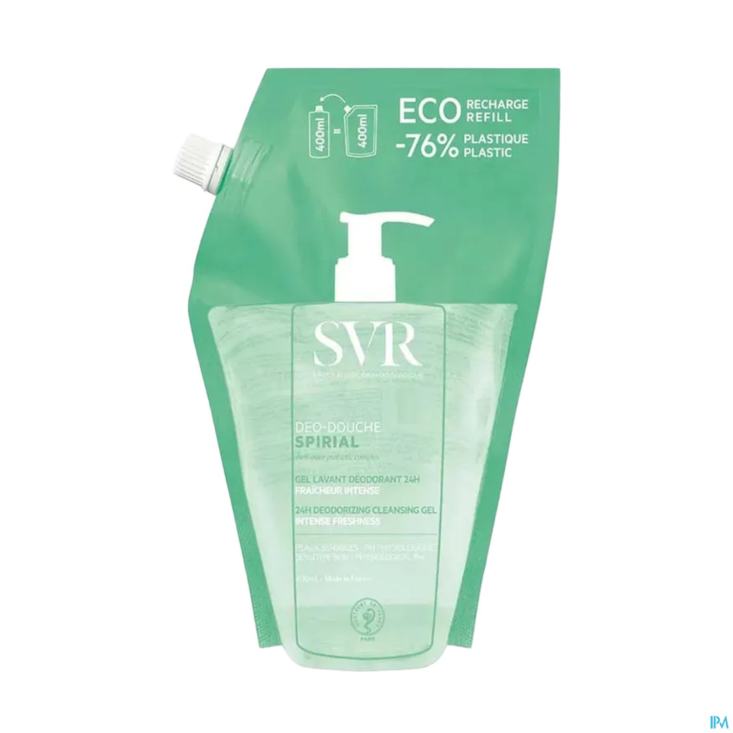 SVR SPIRIAL RECH DEO DCHE GEL400ML