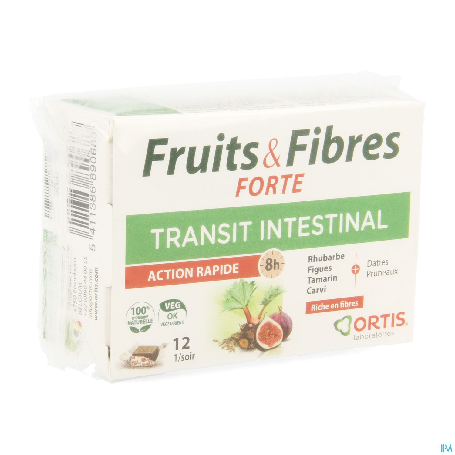 Ortis Fruits & Fibres Forte Cubes 2x6