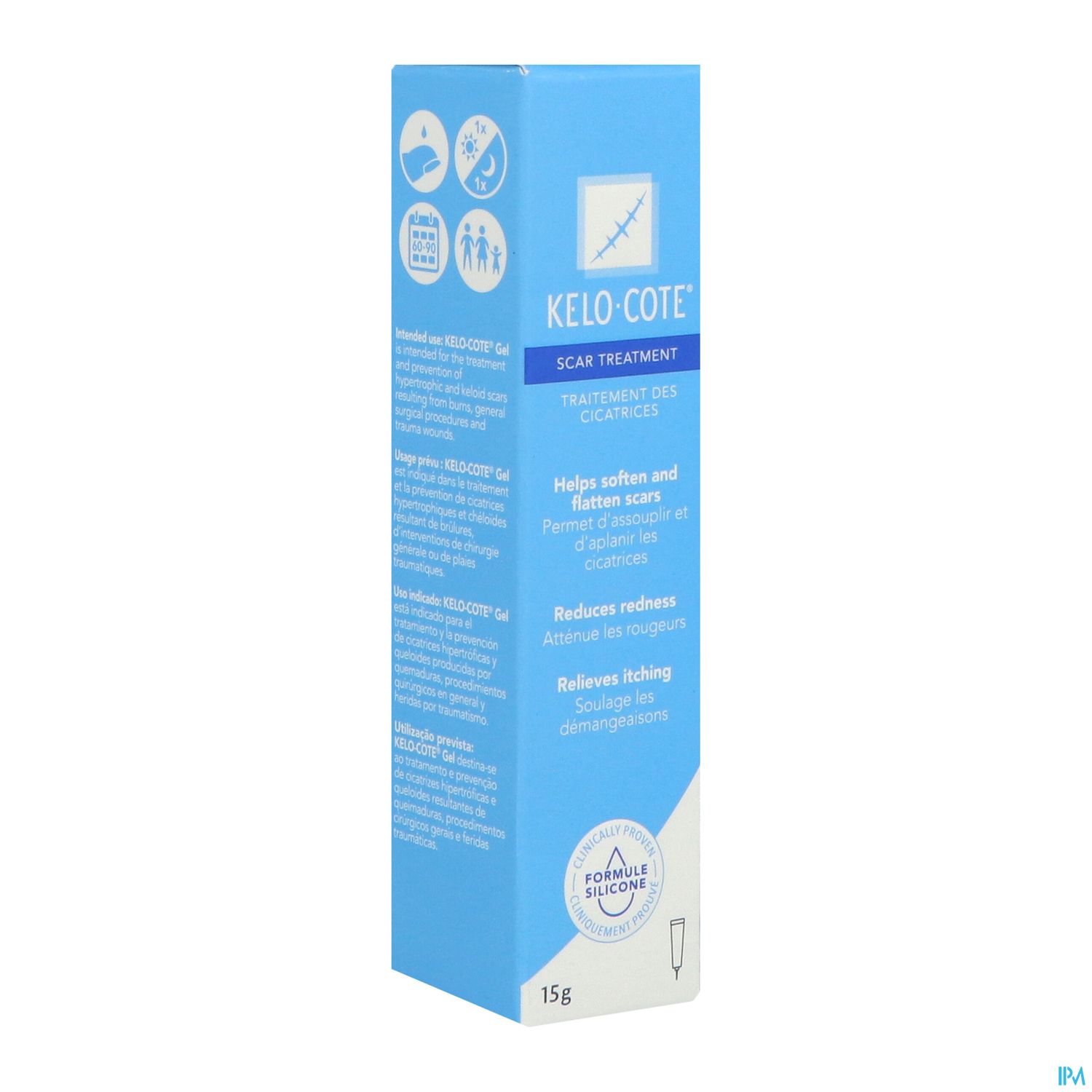 KELO-COTE GEL CICATRICE TUB 15G