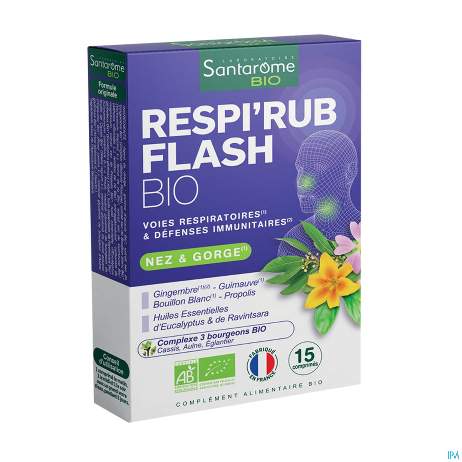 SANTAROME RESPIRUB FLASH BIO CPR15