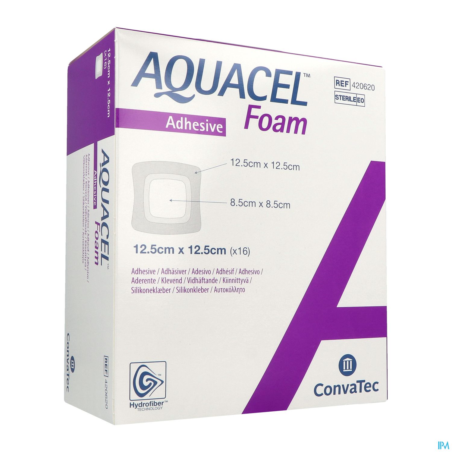 AQUACEL FOAM ADH 12,5CMX12,5CM 16