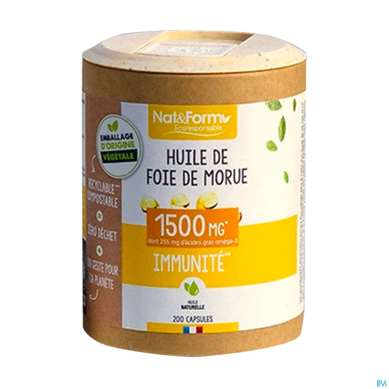 NAT&FORM HLE FOIE MORUE CAPS 200