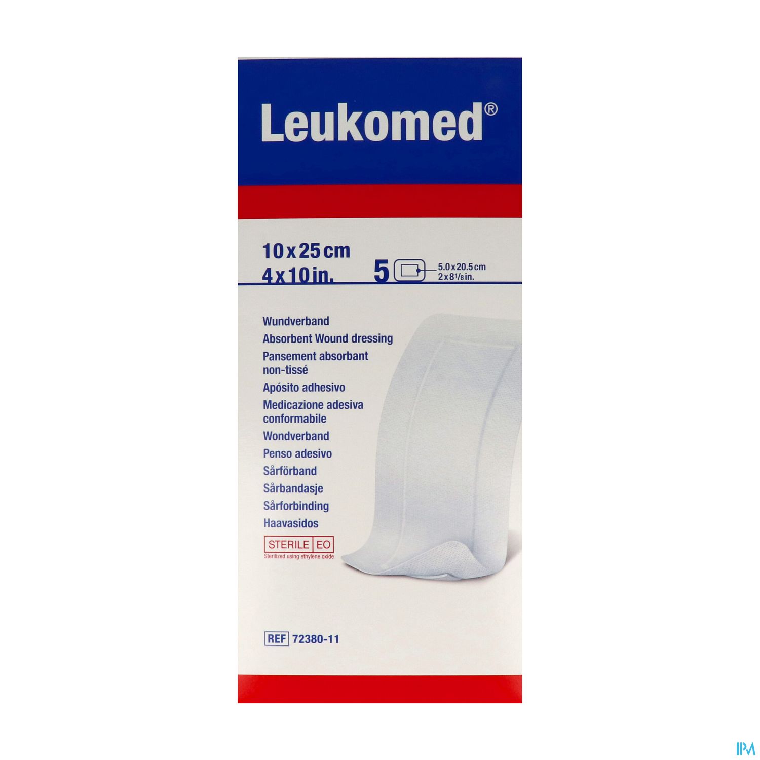 PANS LEUKOMED ADH 10CMX25CM 5