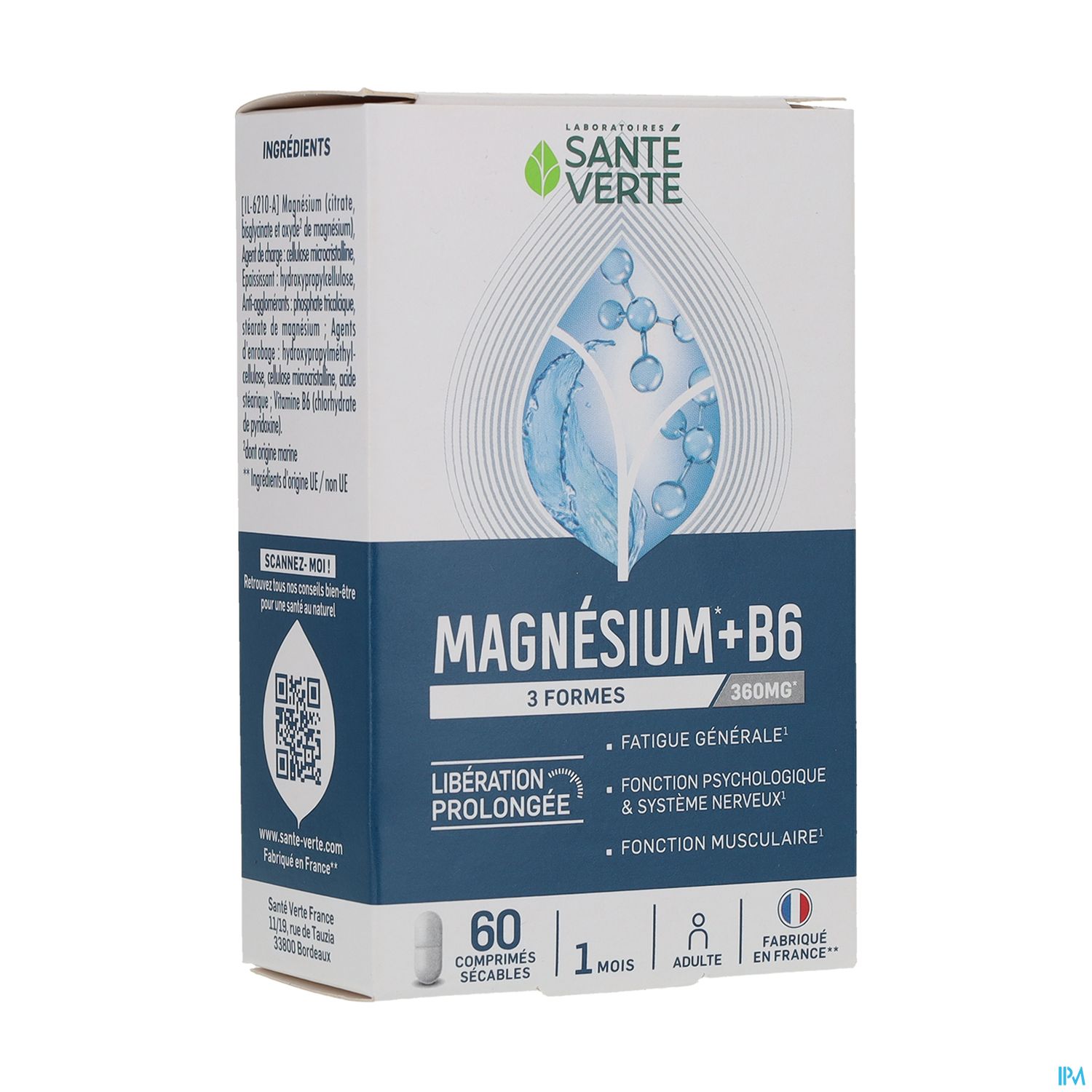 SANTE VERTE MAGNESIUM 360MG CPR60