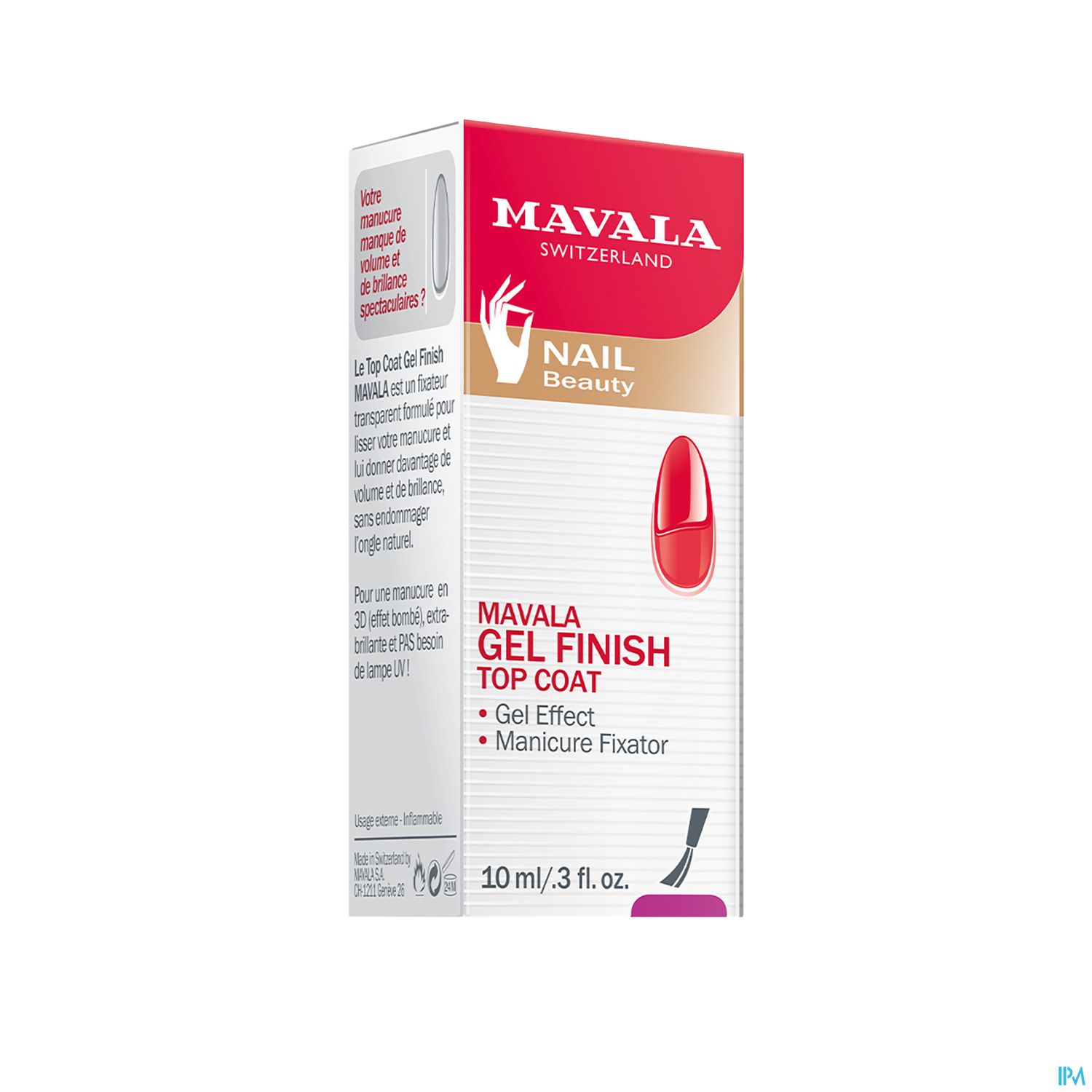 MAVALA TOP COAT GEL FINISH 10ML