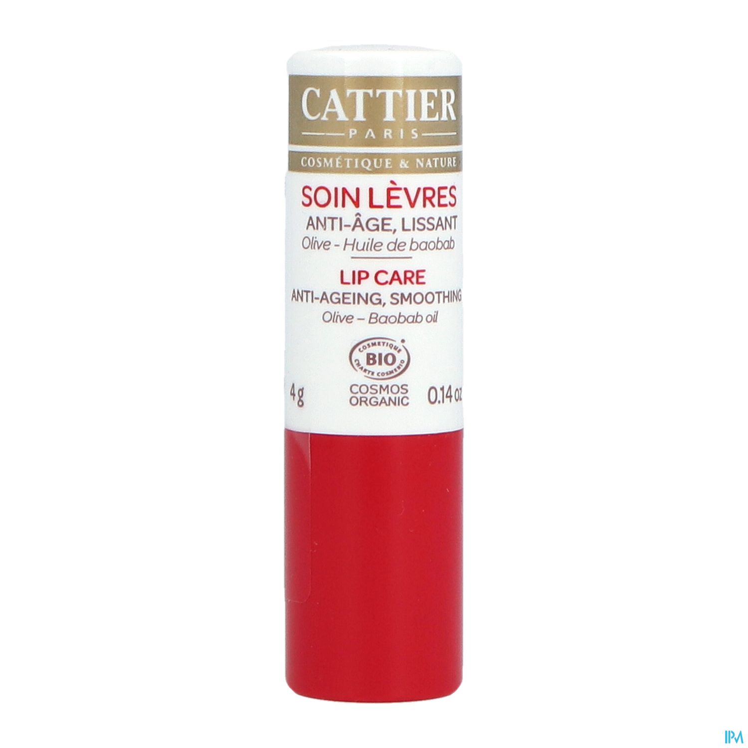 CATTIER SOIN LEVRE A/AGE STICK 4G