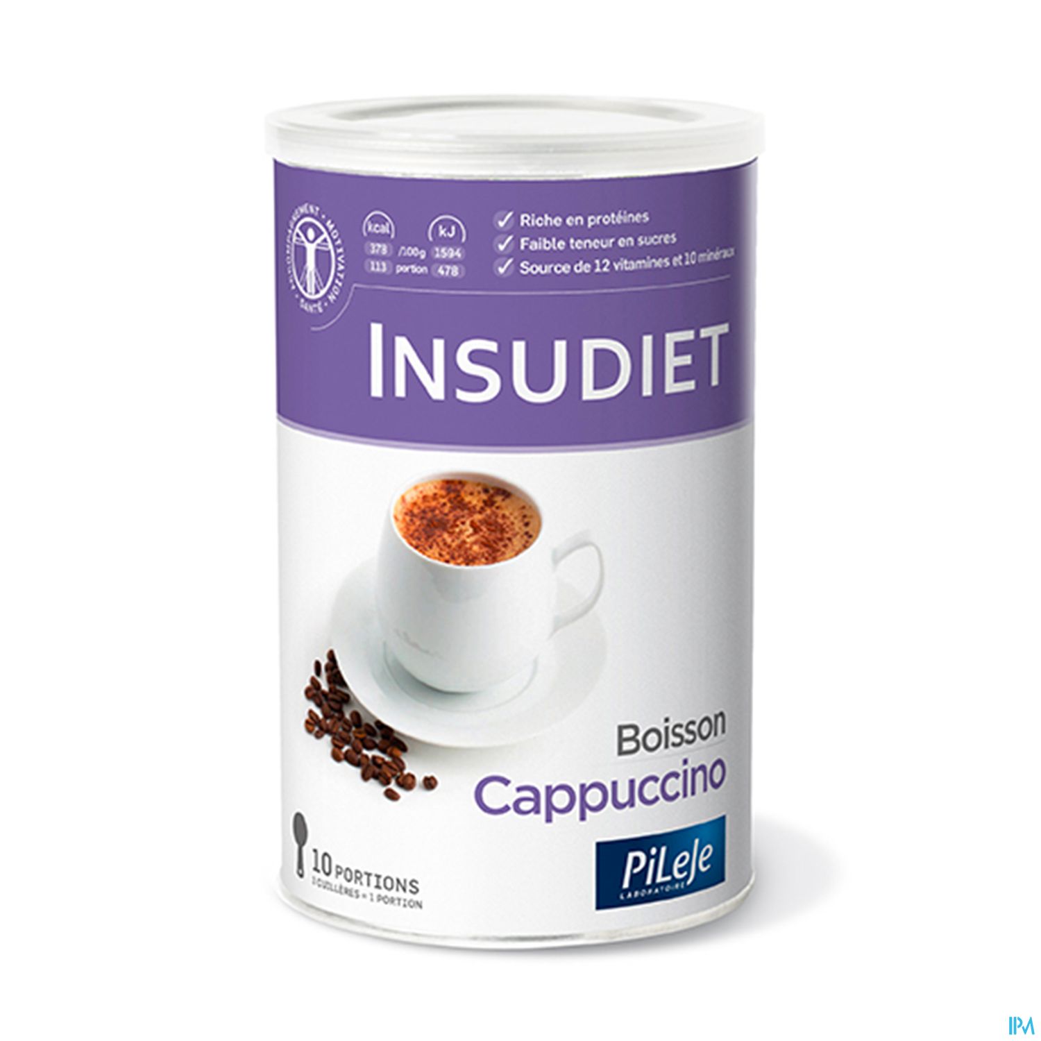 Pileje Insudiet Boisson Chaude Cappuccino Poudre 300g