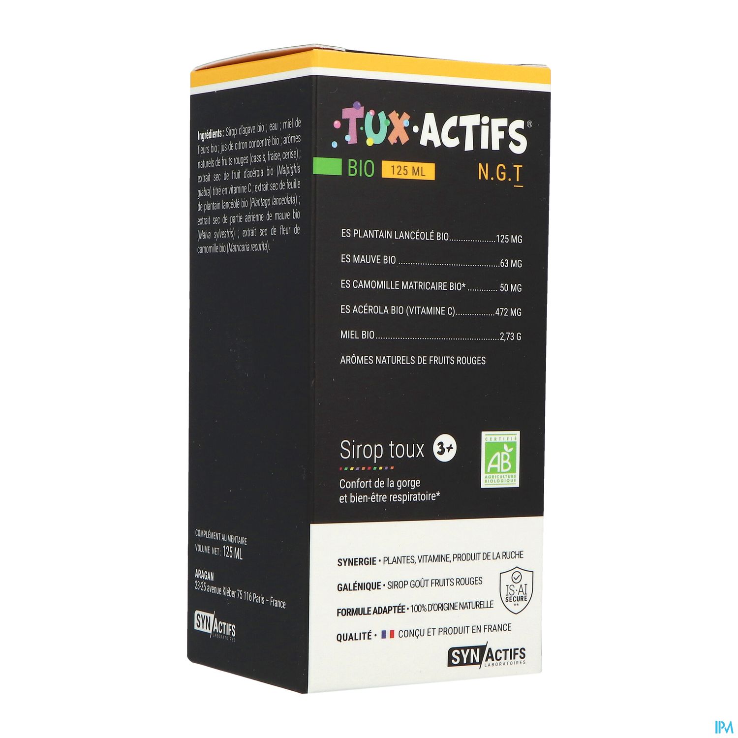 SYNACTIFS TUXACTIFS +3ANS 125ML