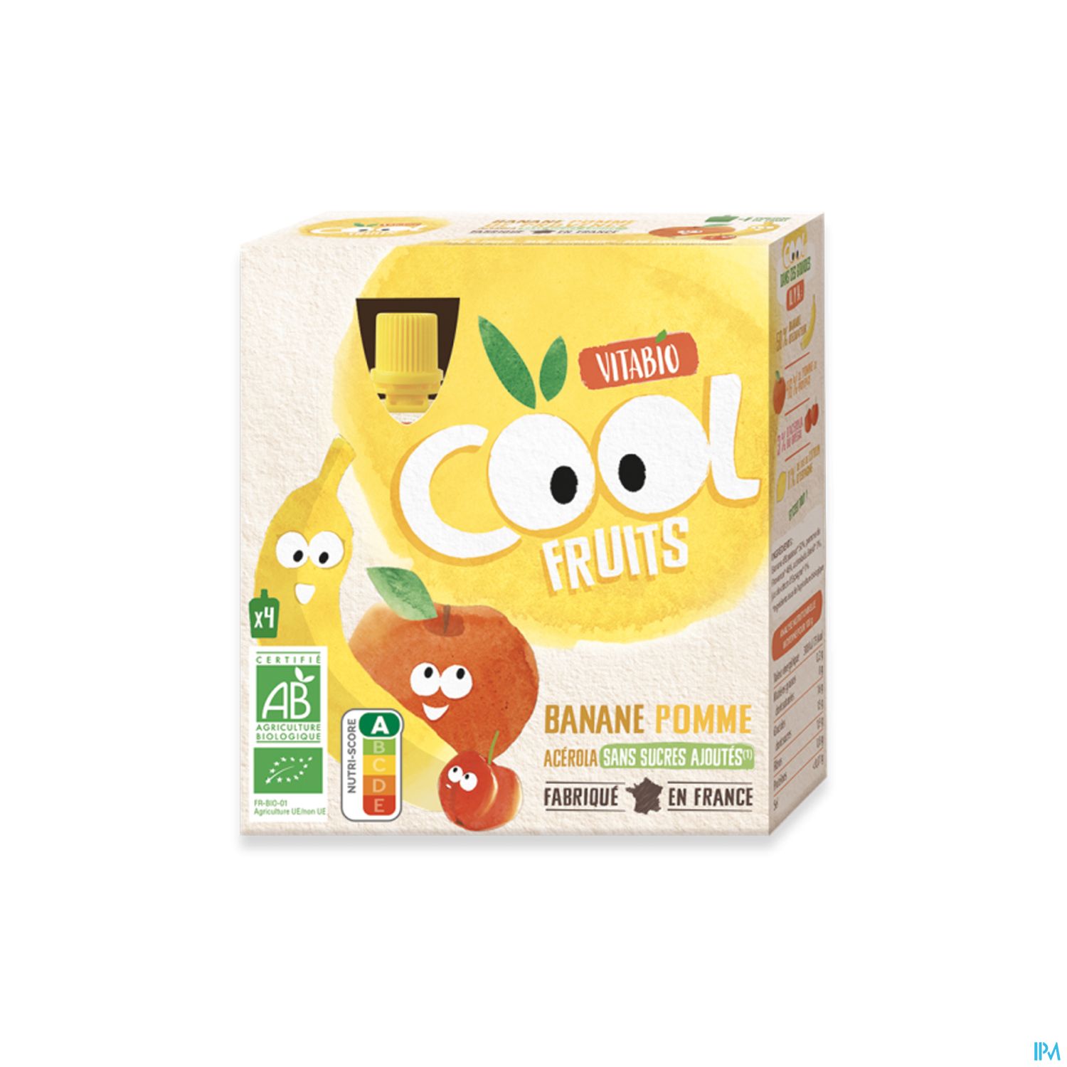 VITABIO COOL POM/BANAN 4X90G