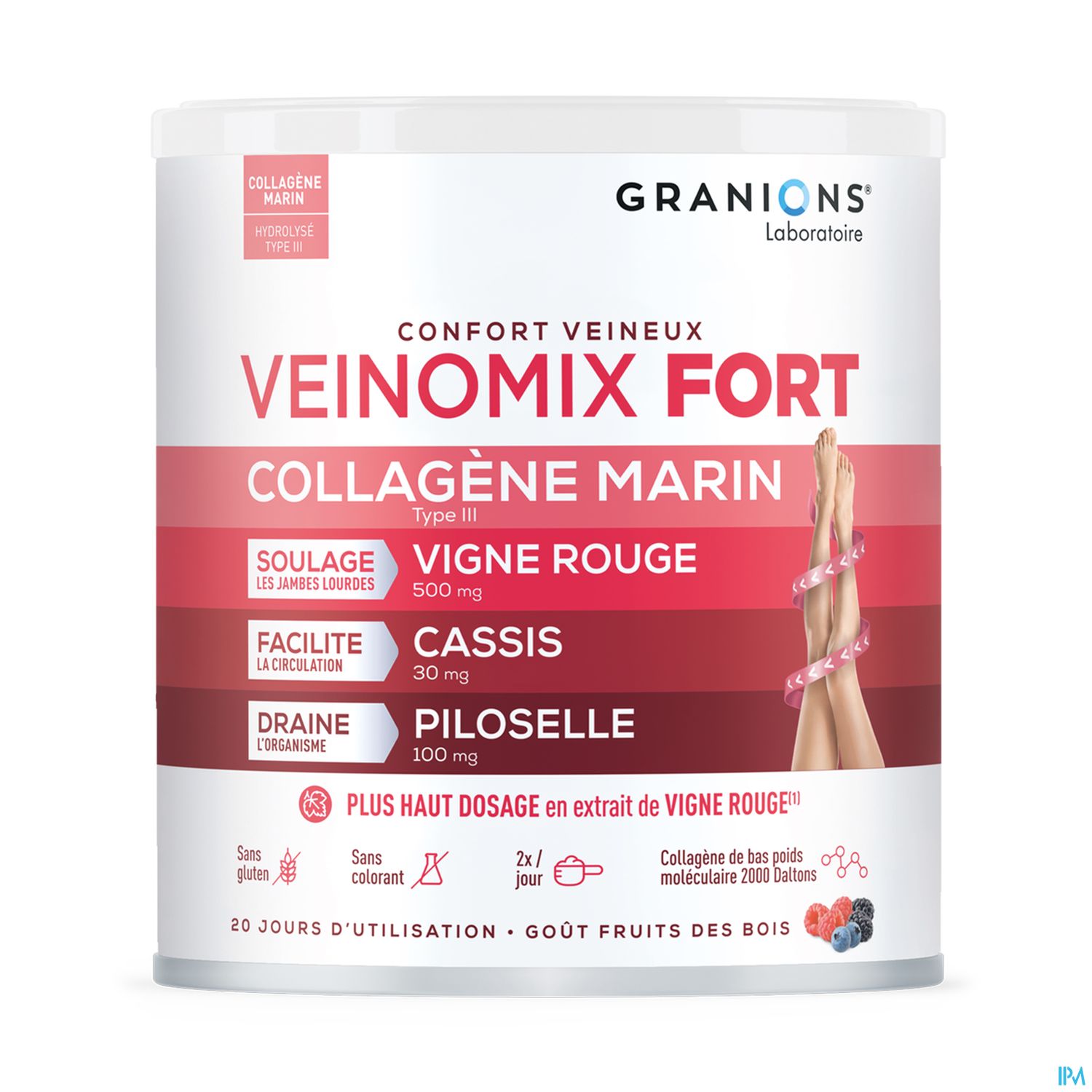 Granions Veinomix Fort Collagene Poudre 200g